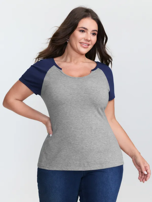 Supersoft Color Contrast T-Shirt sold by Bloomchic