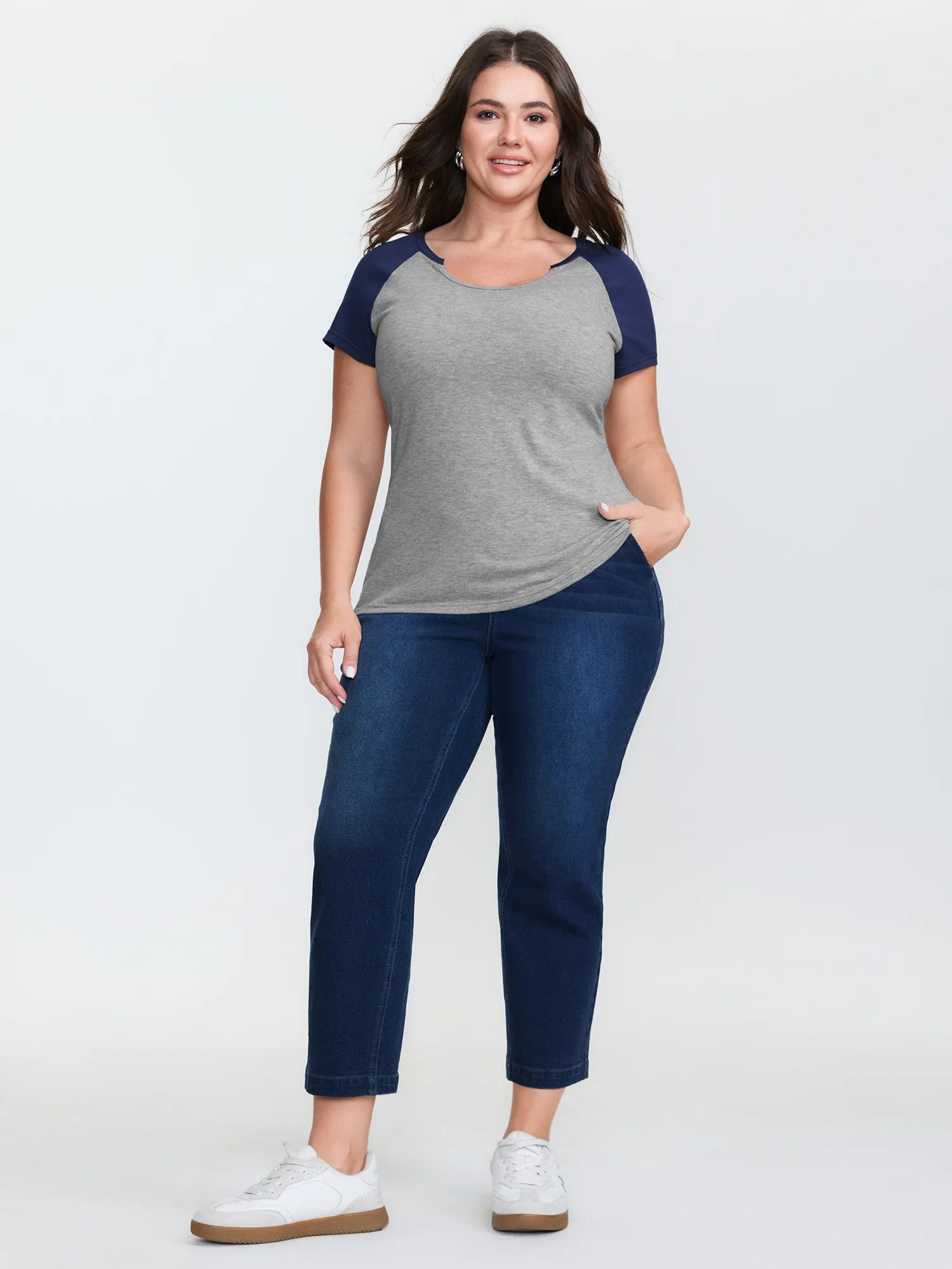 Supersoft Color Contrast T-Shirt sold by Bloomchic product image thumbnail 2