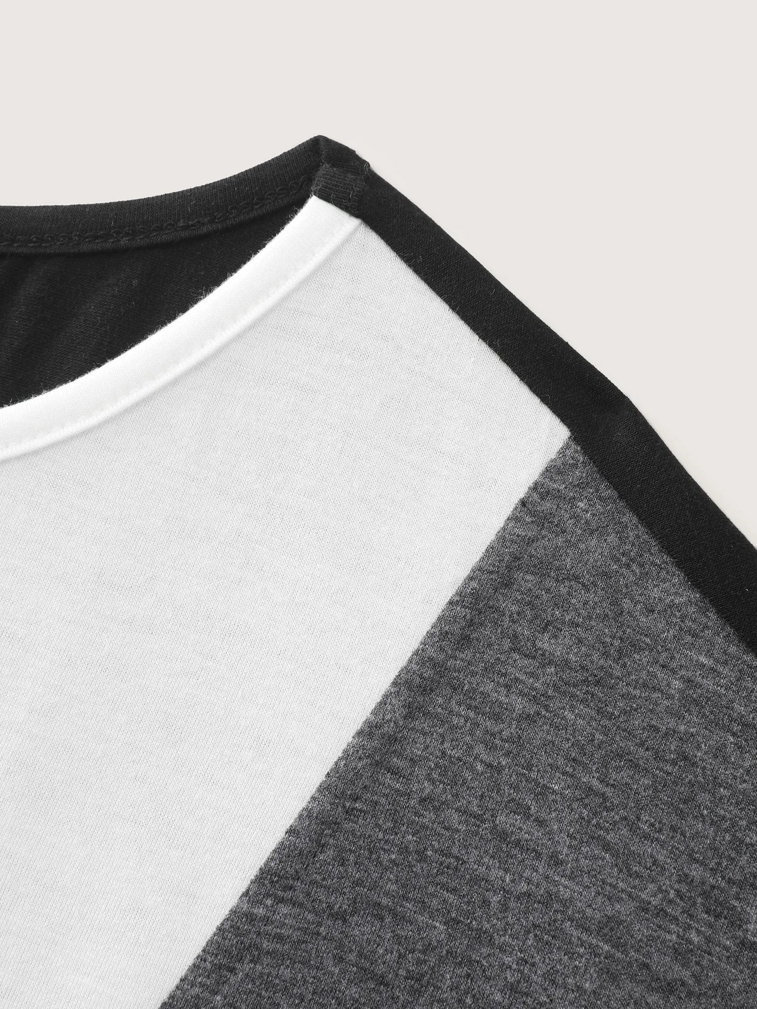 Supersoft Colorblock Round Neck T-Shirt sold by Bloomchic product image thumbnail 5