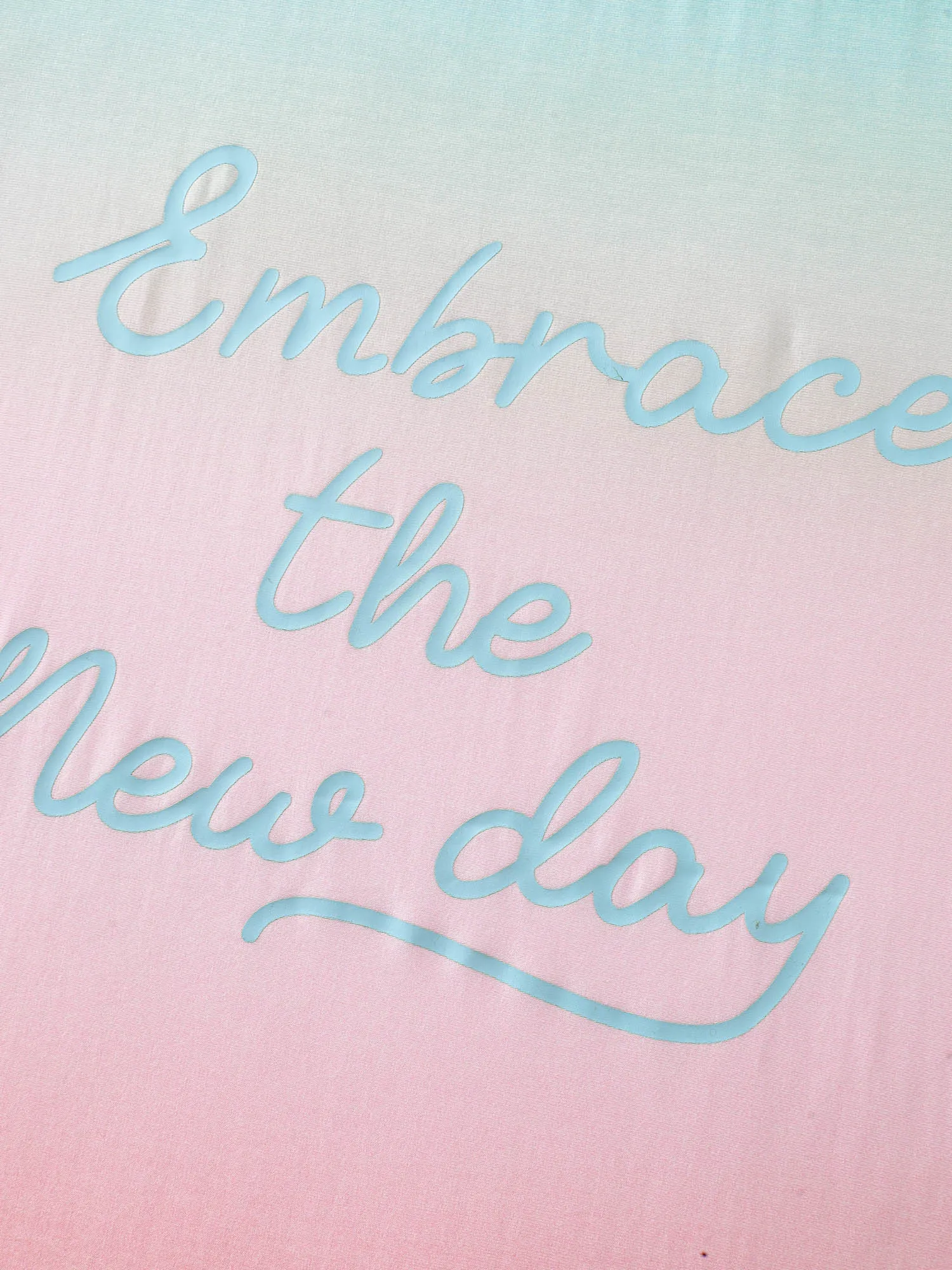 Supersoft Color Gradient Embrace New Days T-Shirt sold by Bloomchic product image thumbnail 5