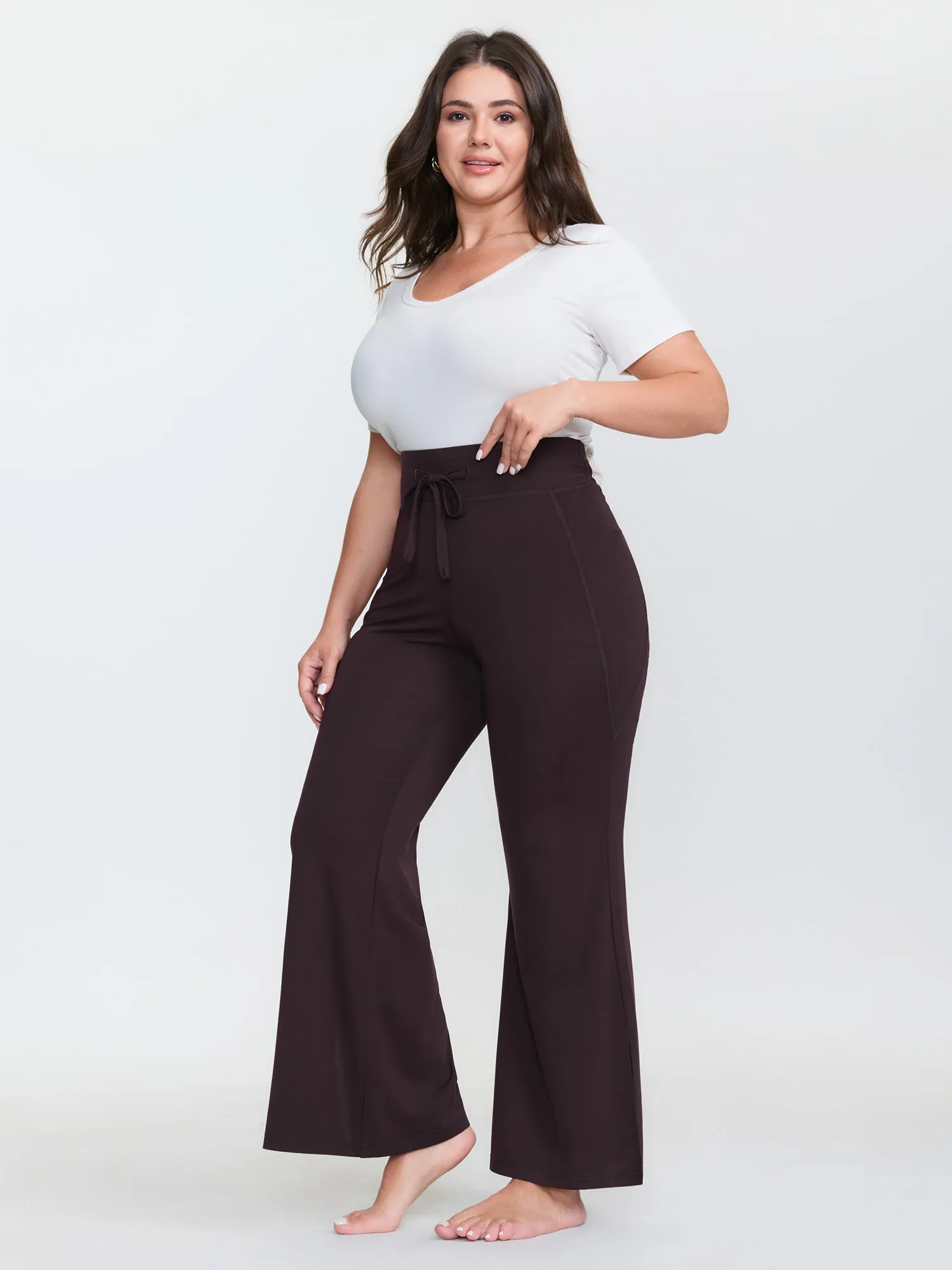 Supersoft Drawstring Bootcut Lounge Bottoms sold by Bloomchic product image thumbnail 2