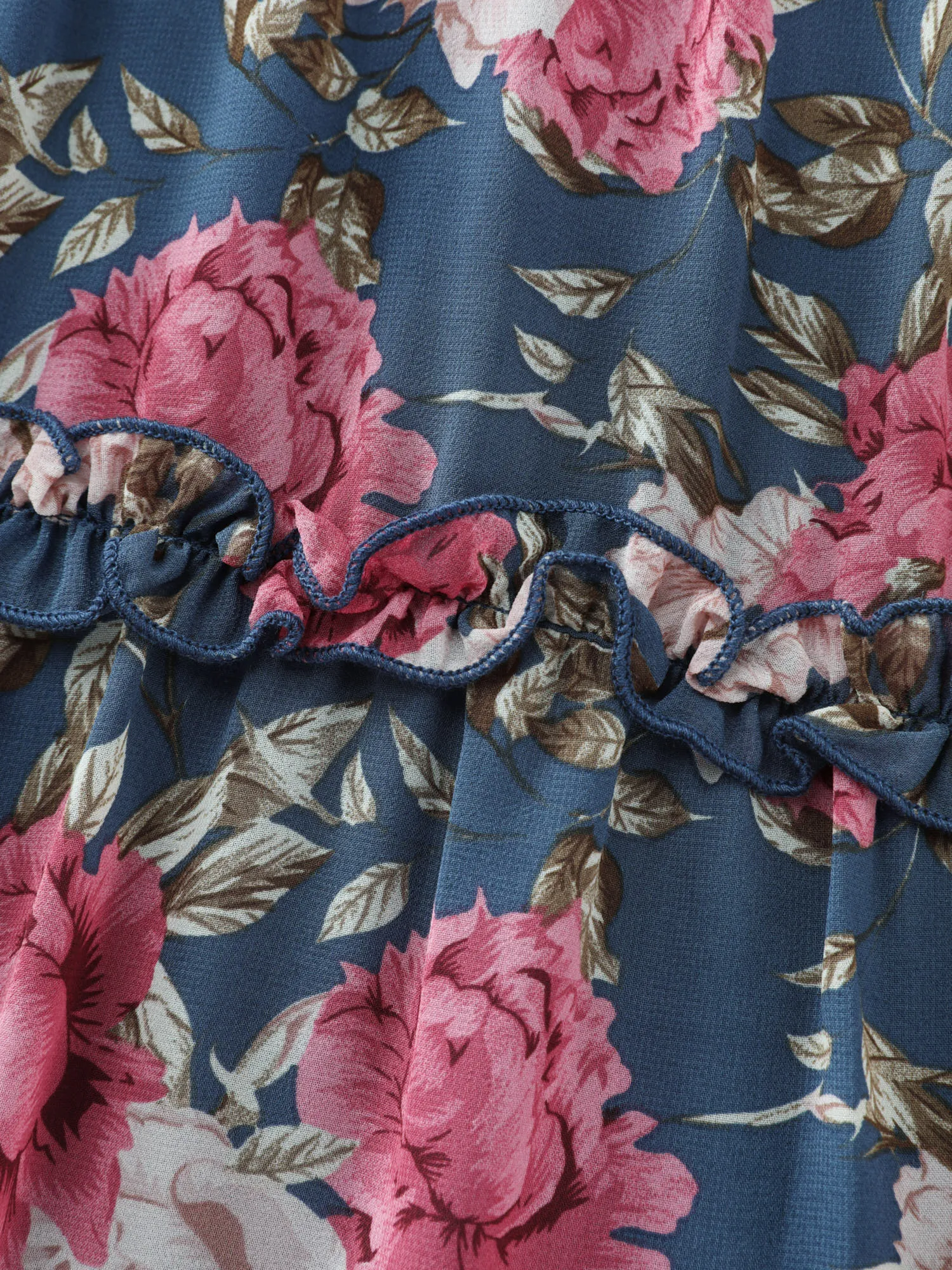 Floral Print Mesh Ruffled Maxi Dress sold by Bloomchic product image thumbnail 5