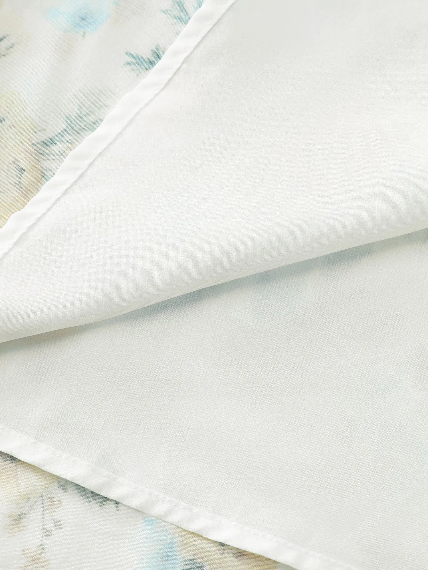 Floral Print Shirred Bodice Triangular Waist Midi Dress sold by Bloomchic product image thumbnail 5