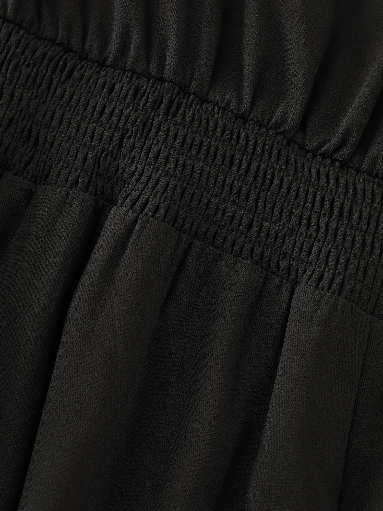 Sheer Chiffon Cinched Waist Tiered Midi Dress sold by Bloomchic product image thumbnail 5