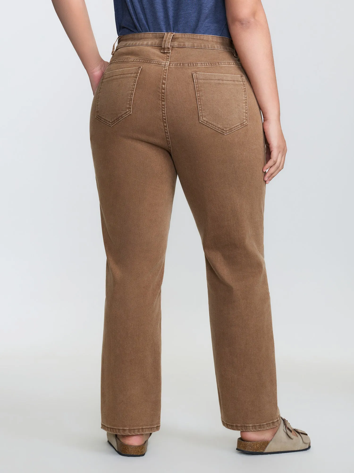 Stretchy Patch Pockets Skinny-Fit Jeans sold by Bloomchic product image thumbnail 5
