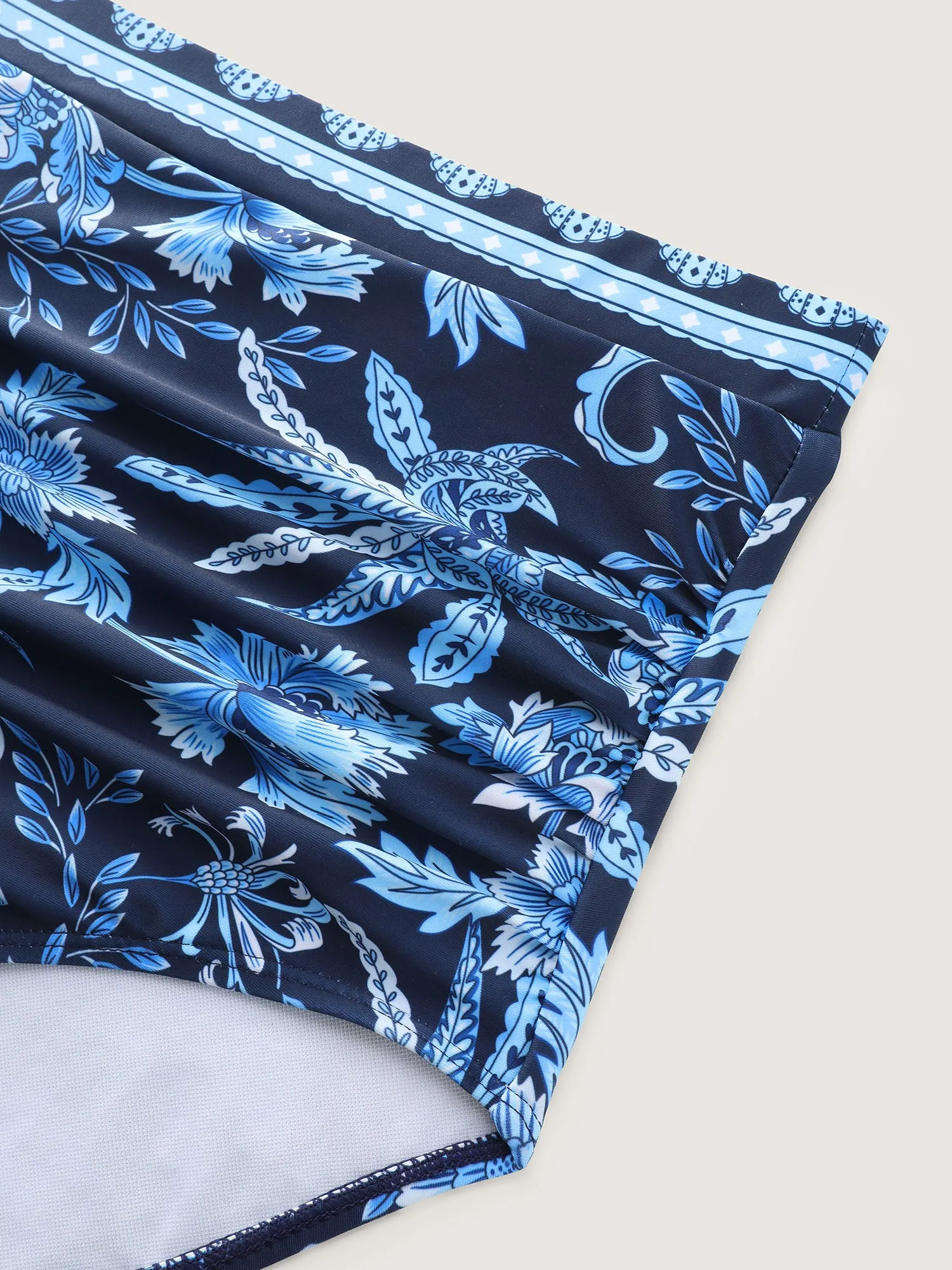Floral Print Color Contrast Swim Bottoms sold by Bloomchic product image thumbnail 5