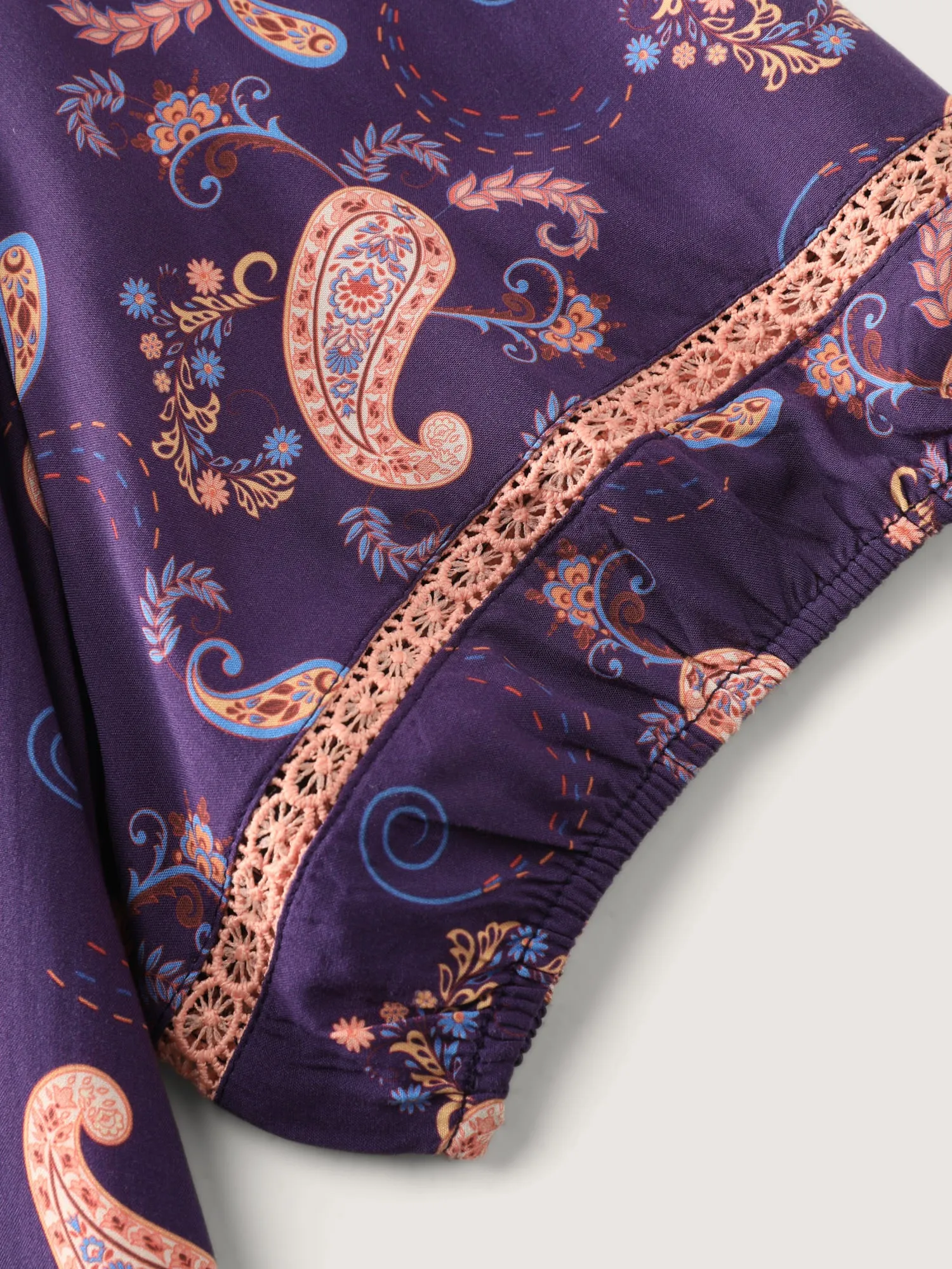 Supersoft Printed High Low Hem Blouse sold by Bloomchic product image thumbnail 5