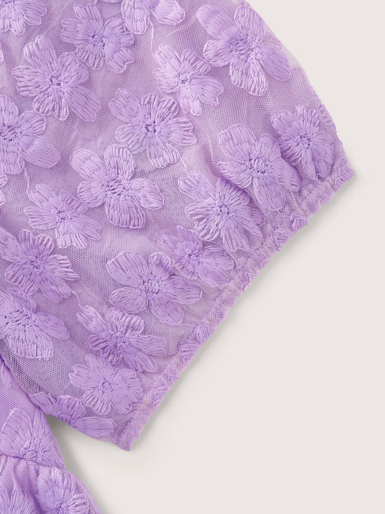 Embroidered Sweetheart Neckline Flared Blouse sold by Bloomchic product image thumbnail 5