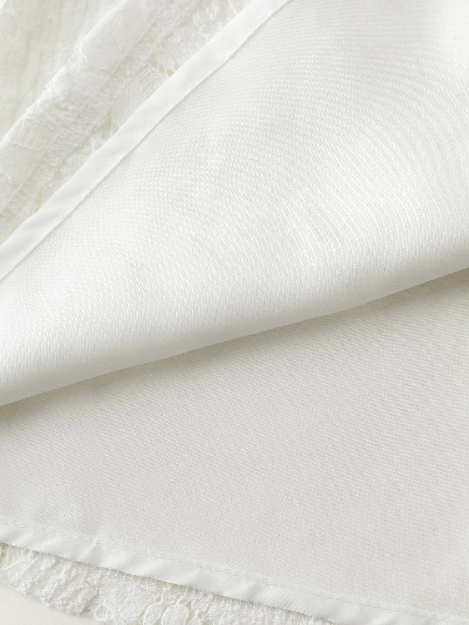 Sheer Lace Panels Ruffled Neckline Blouse sold by Bloomchic product image thumbnail 5