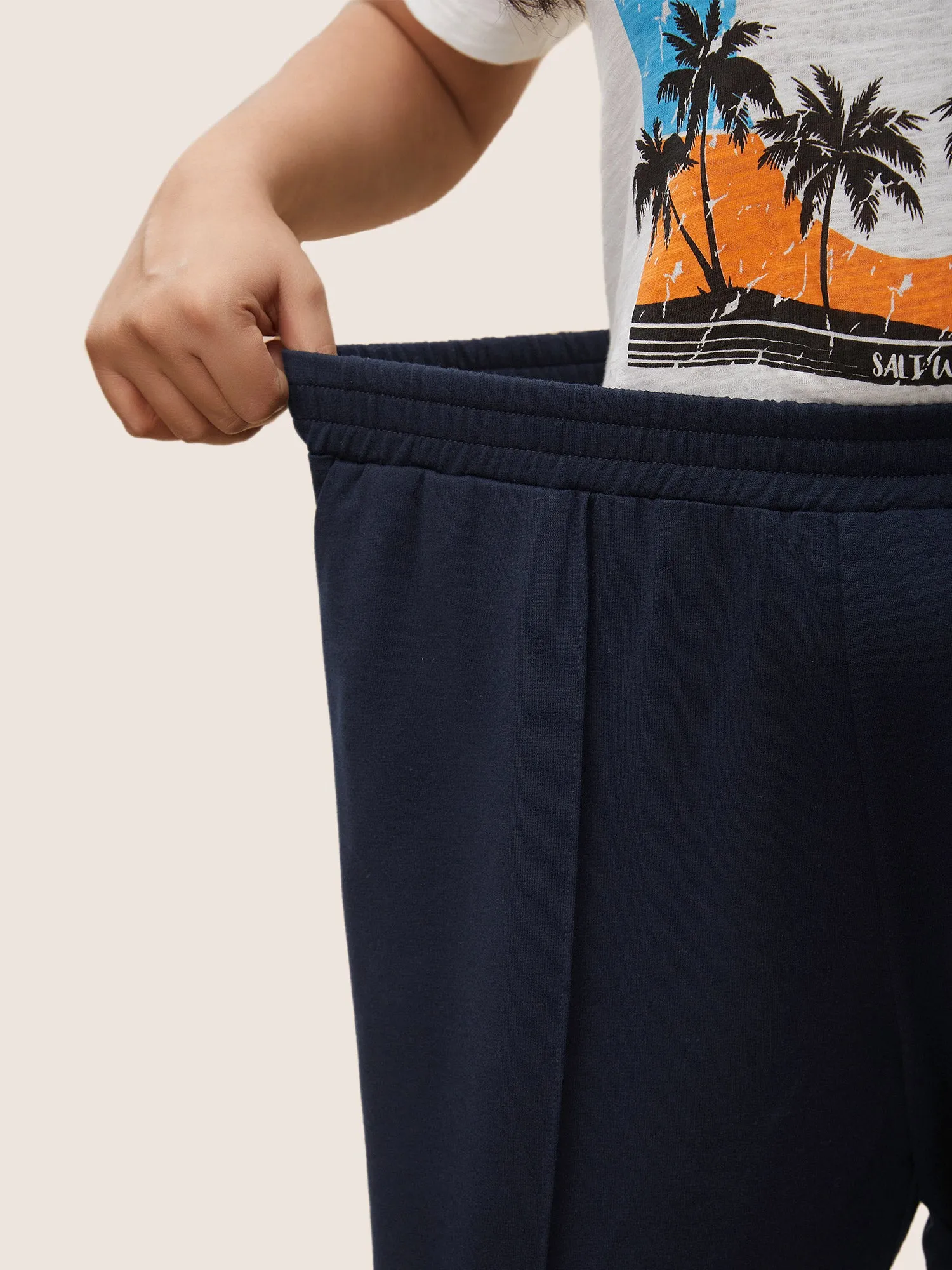 Plain Seam Detail Pocket Carrot Pants sold by Bloomchic product image thumbnail 5