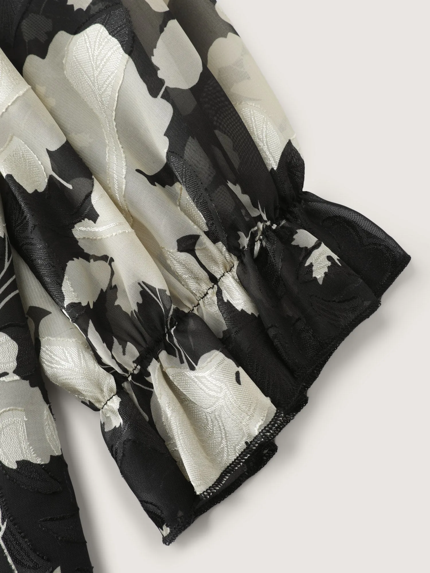 Ruffled Collar Floral Print Blouse sold by Bloomchic product image thumbnail 5