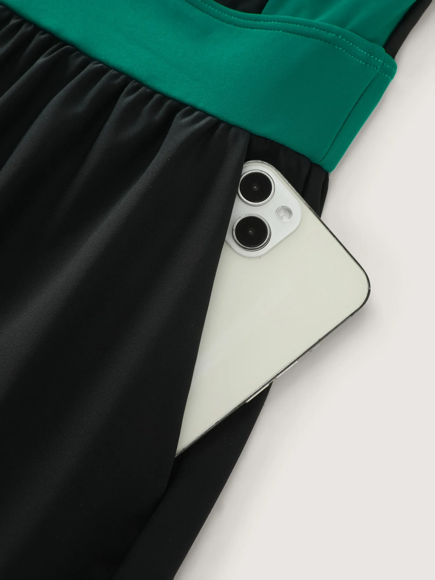 Color Contrast Pockets One-Piece Swimsuit sold by Bloomchic product image thumbnail 5