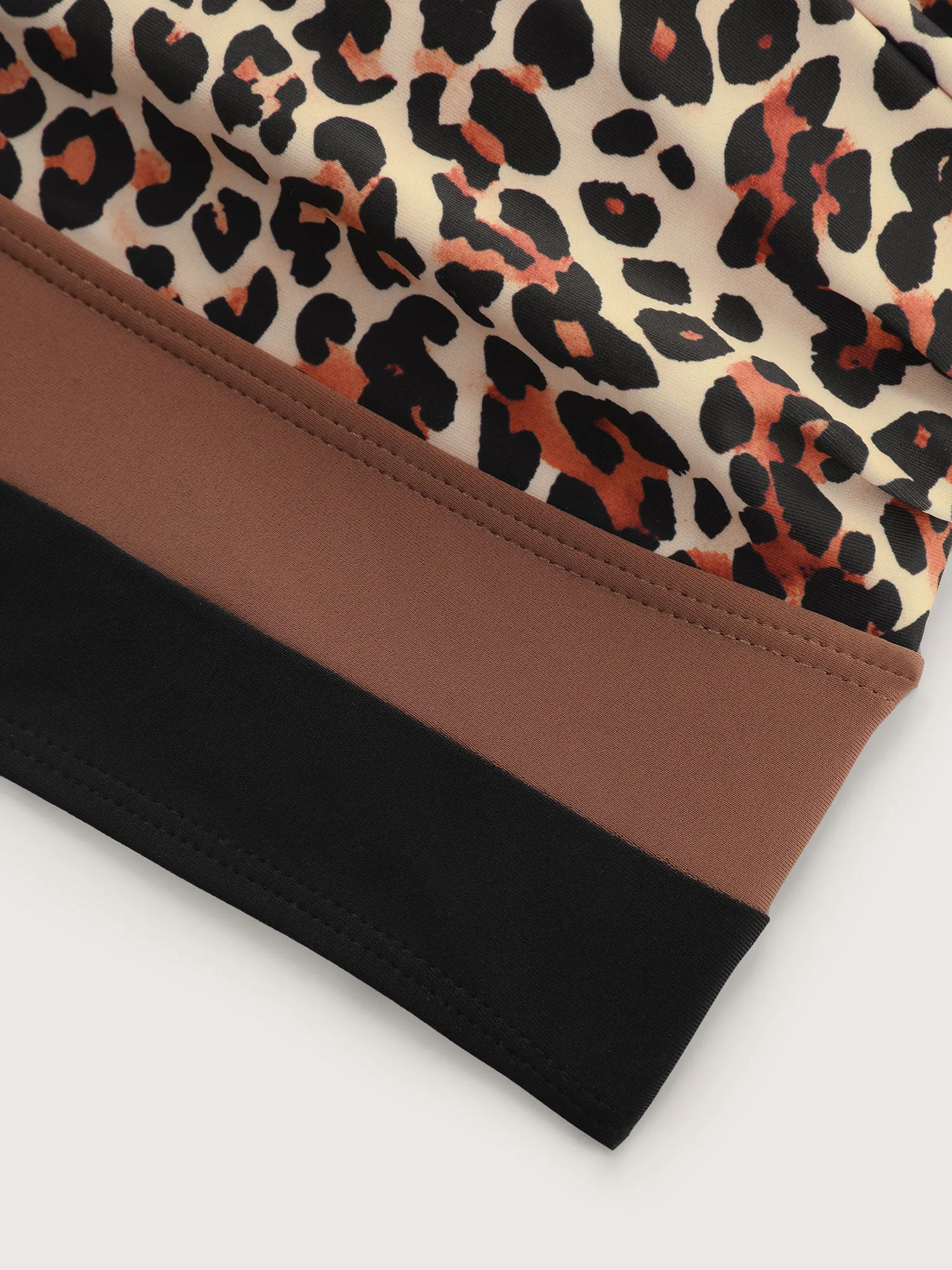 Leopard Print Twist Front Swim Top sold by Bloomchic product image thumbnail 5