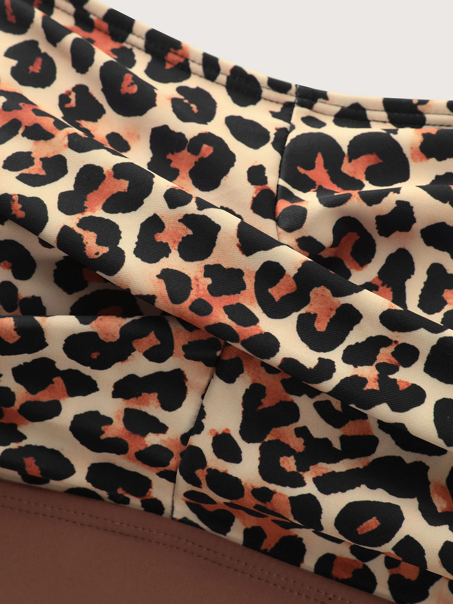 Leopard Print Twist Front Swim Top sold by Bloomchic product image thumbnail 4