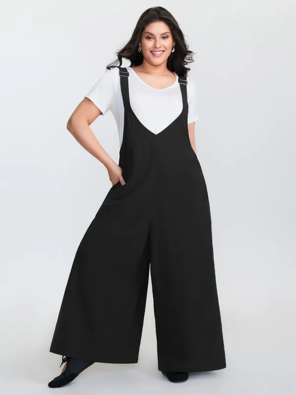 Pure Cotton Adjustable Straps Jumpsuit sold by Bloomchic