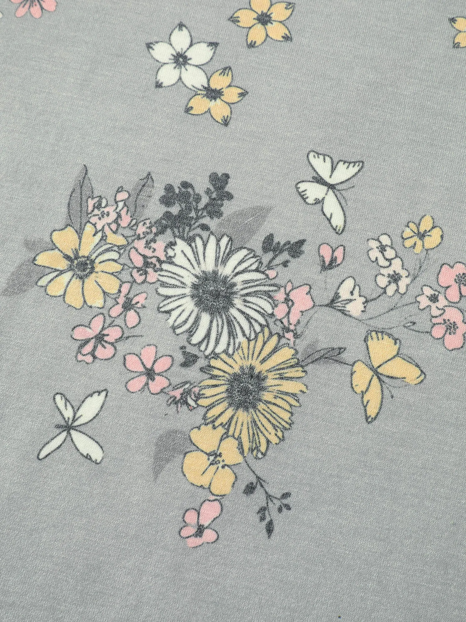 Floral Print Contrast Raglan Sleeve T-Shirt sold by Bloomchic product image thumbnail 5
