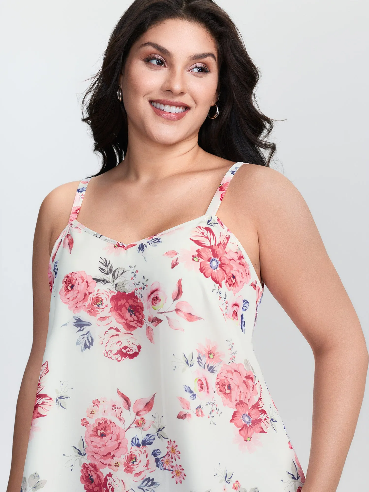 Romantic Floral Print Cami Tank Top sold by Bloomchic product image thumbnail 3