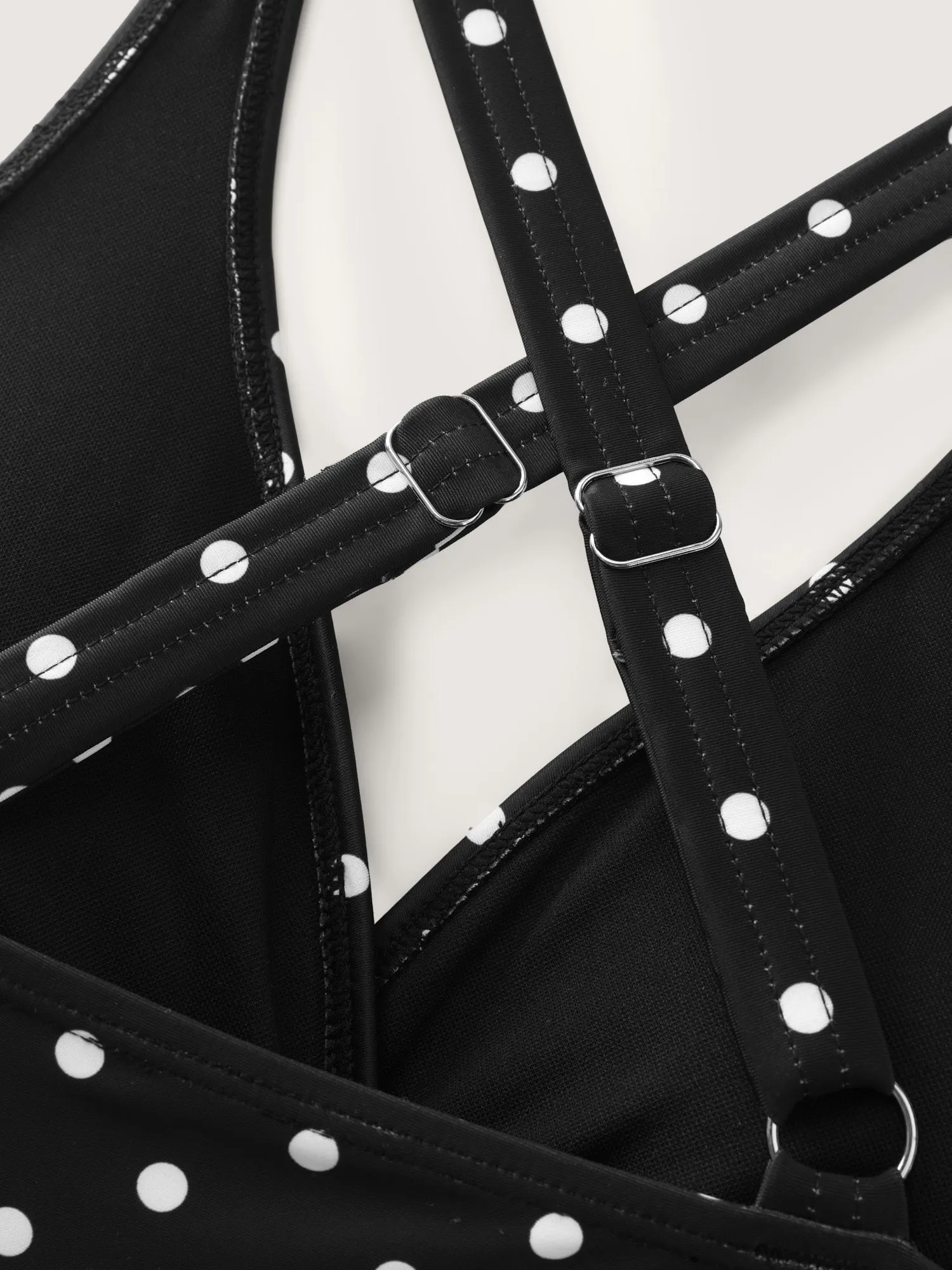 Polka Dots Deep V-Neck Swim Top sold by Bloomchic product image thumbnail 5