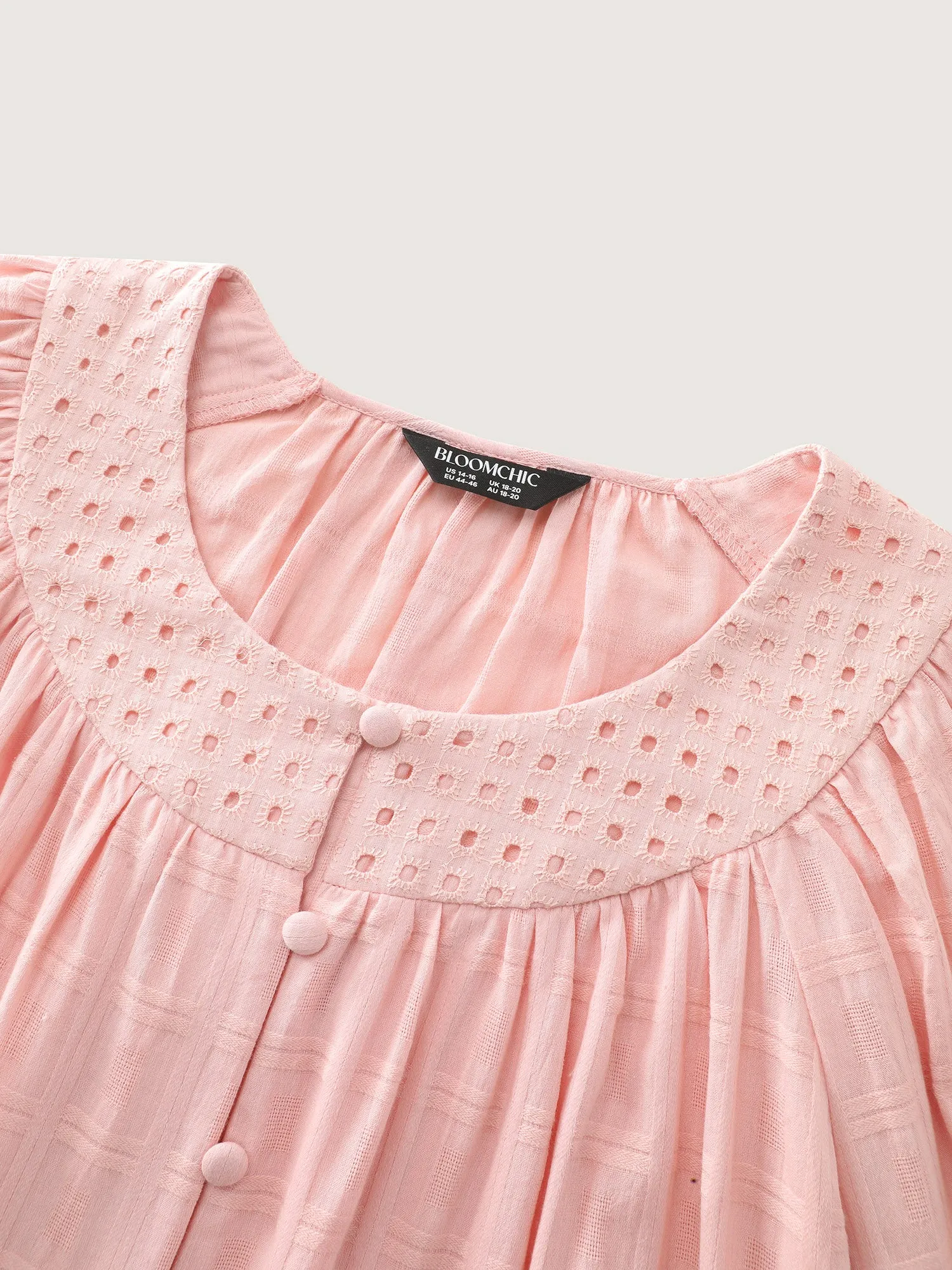 Pure Cotton Pleated Button-Down Top sold by Bloomchic product image thumbnail 5