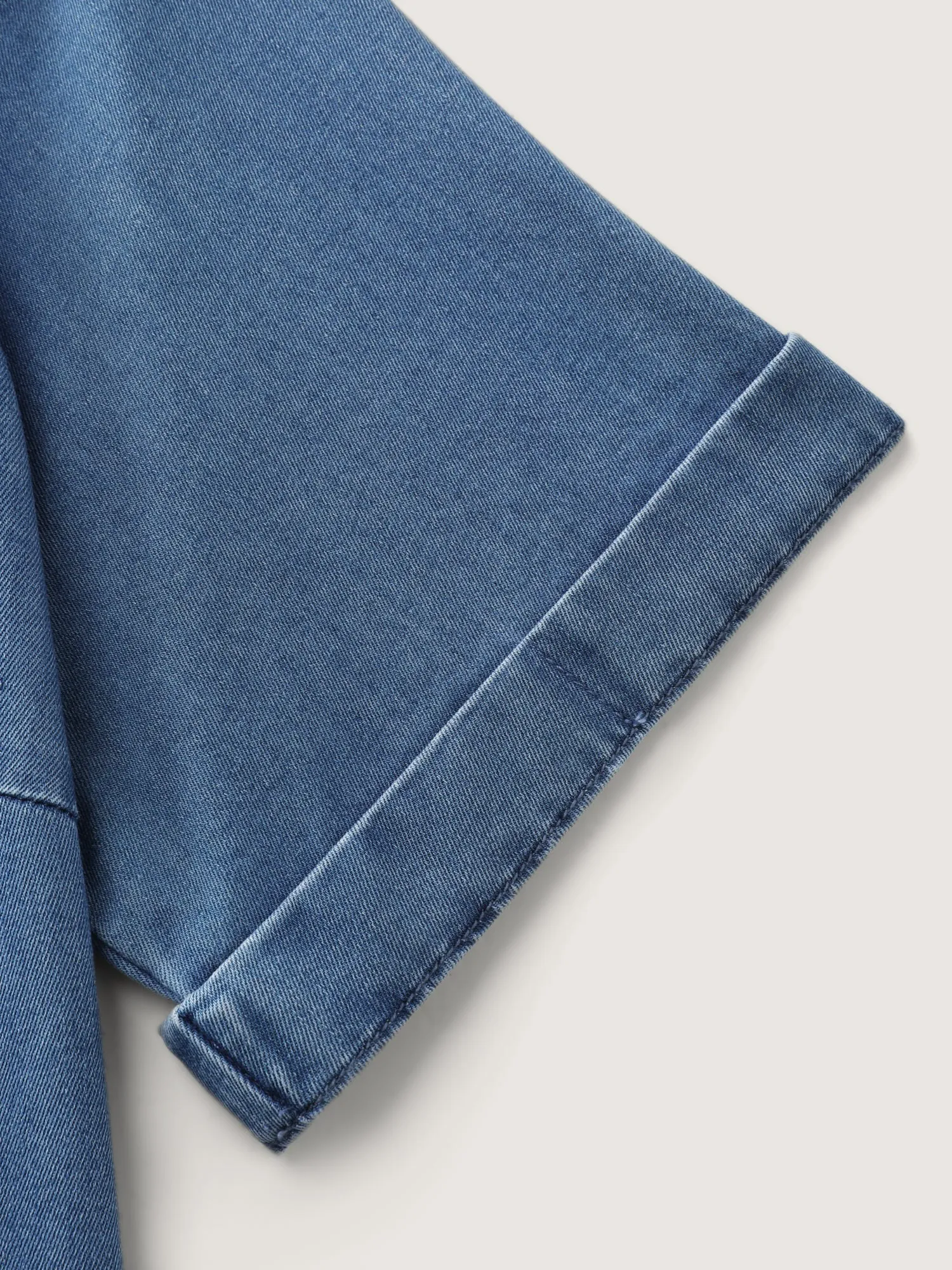 Supersoft Button-Down Denim Top sold by Bloomchic product image thumbnail 5