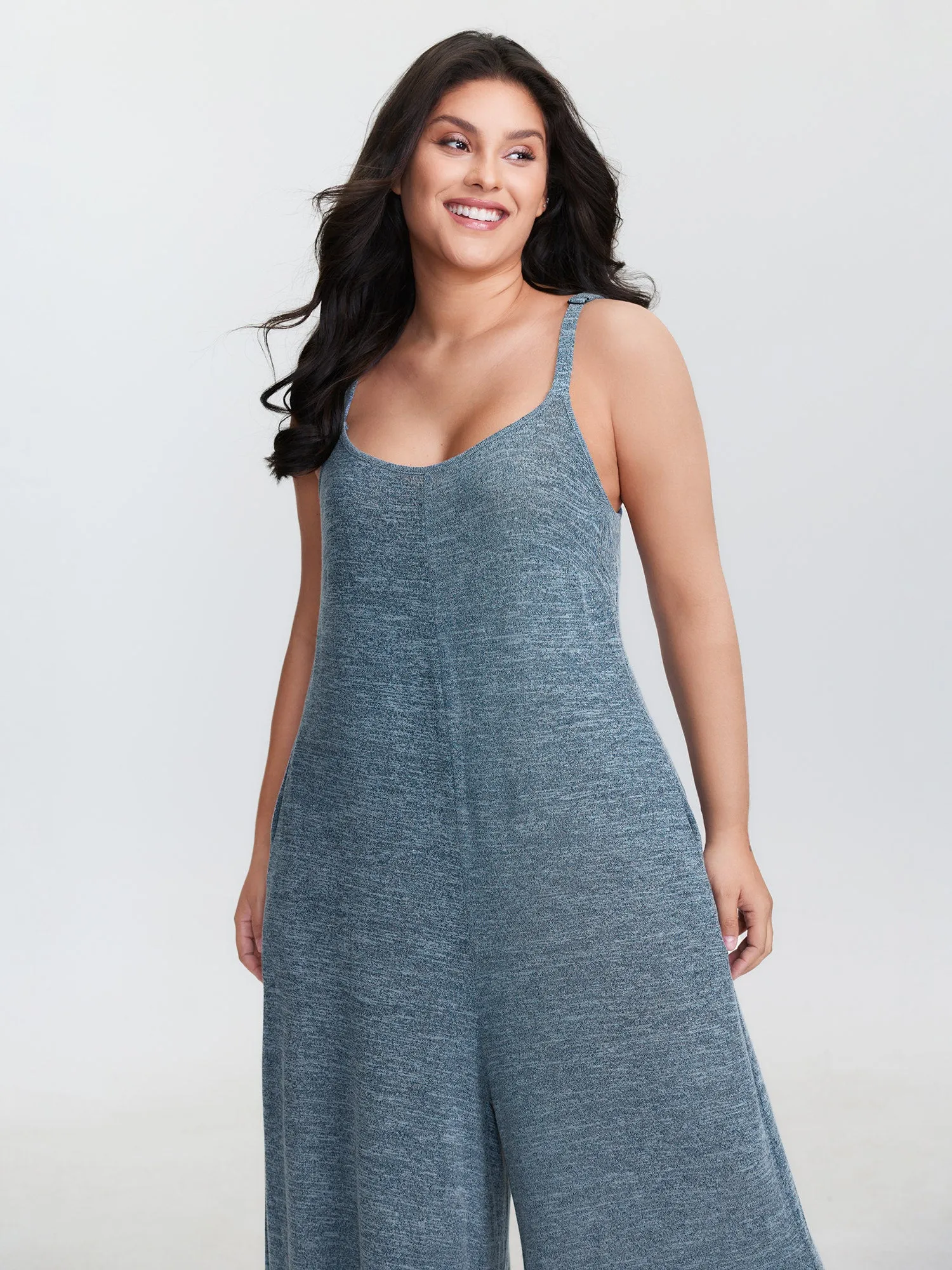 Supersoft Flowy Cami Lounge Jumpsuit sold by Bloomchic product image thumbnail 2