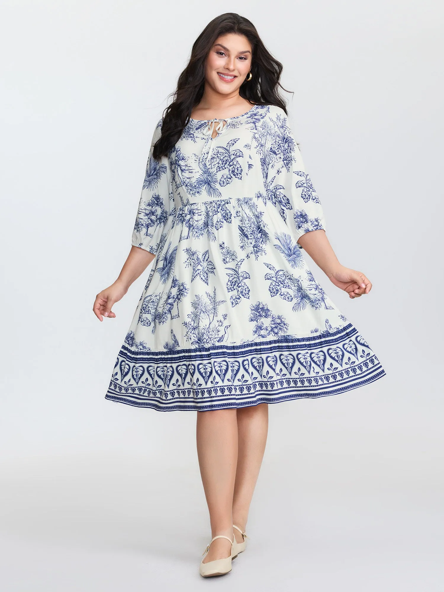 Rayon Gathered Lined Pockets Mini Dress sold by Bloomchic product image thumbnail 3