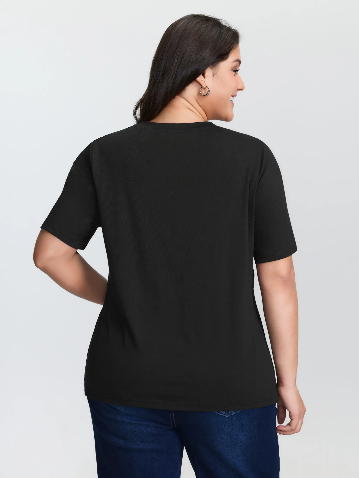 Paisley Print Layered Stretchy Knit Top sold by Bloomchic product image thumbnail 4