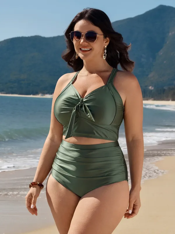 Stretchy High Waist Swim Bottoms sold by Bloomchic