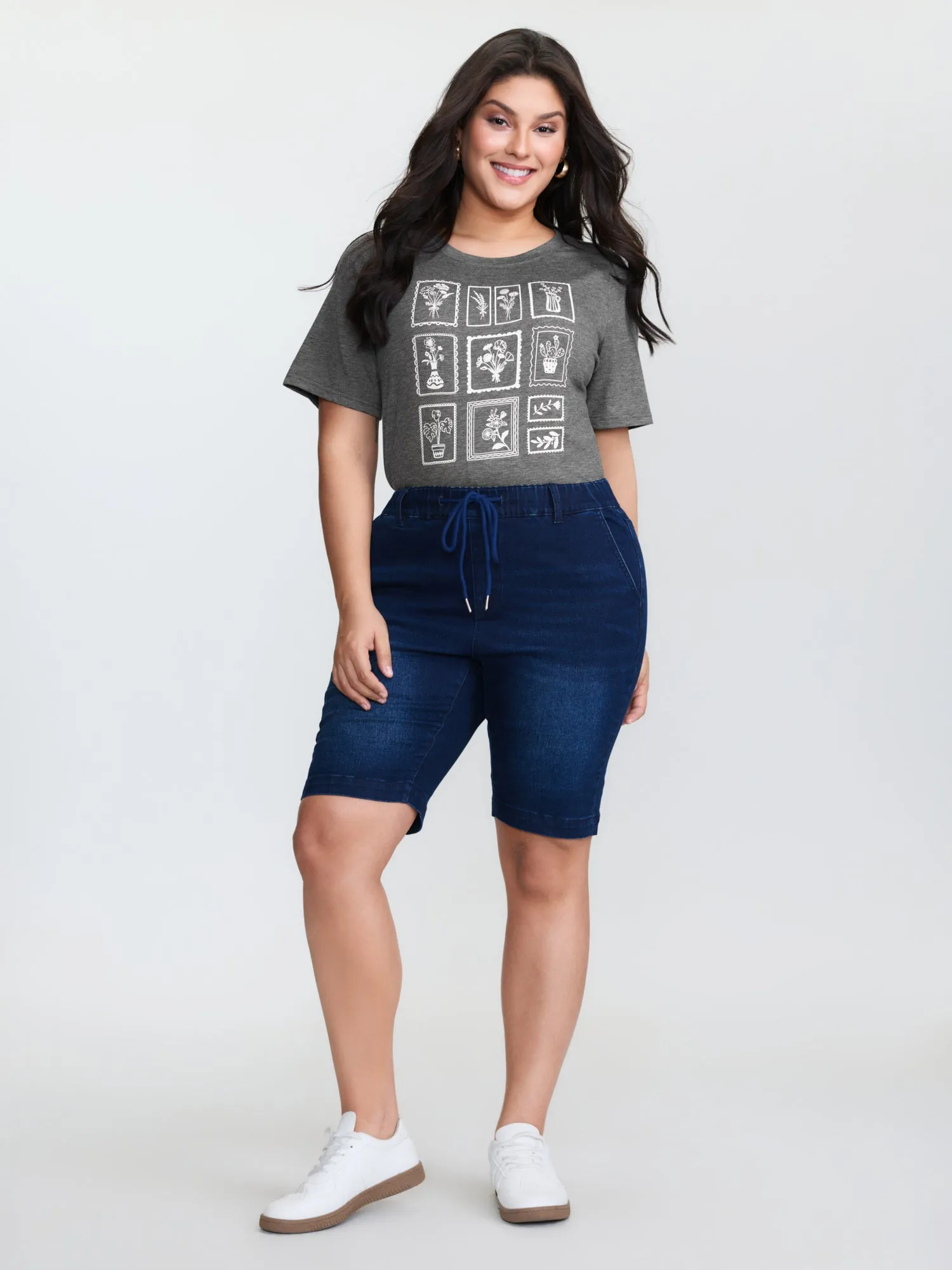 Supersoft Printed Collage Round Neck T-Shirt sold by Bloomchic product image thumbnail 3