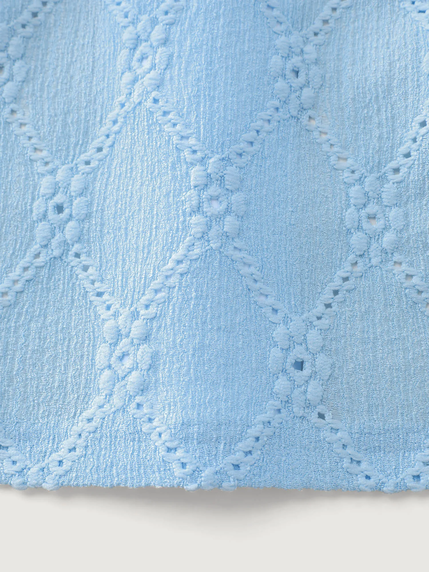 Textured Cut Out Plain T-Shirt sold by Bloomchic product image thumbnail 5