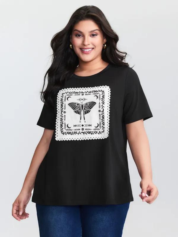 Cotton Appliqué Embroidery Lace Trim T-Shirt made by Bloomchic