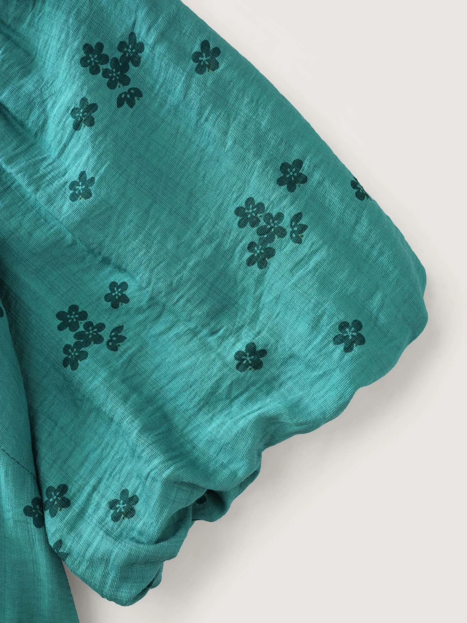 Floral Print Sweetheart Neckline Rayon Blouse sold by Bloomchic product image thumbnail 5