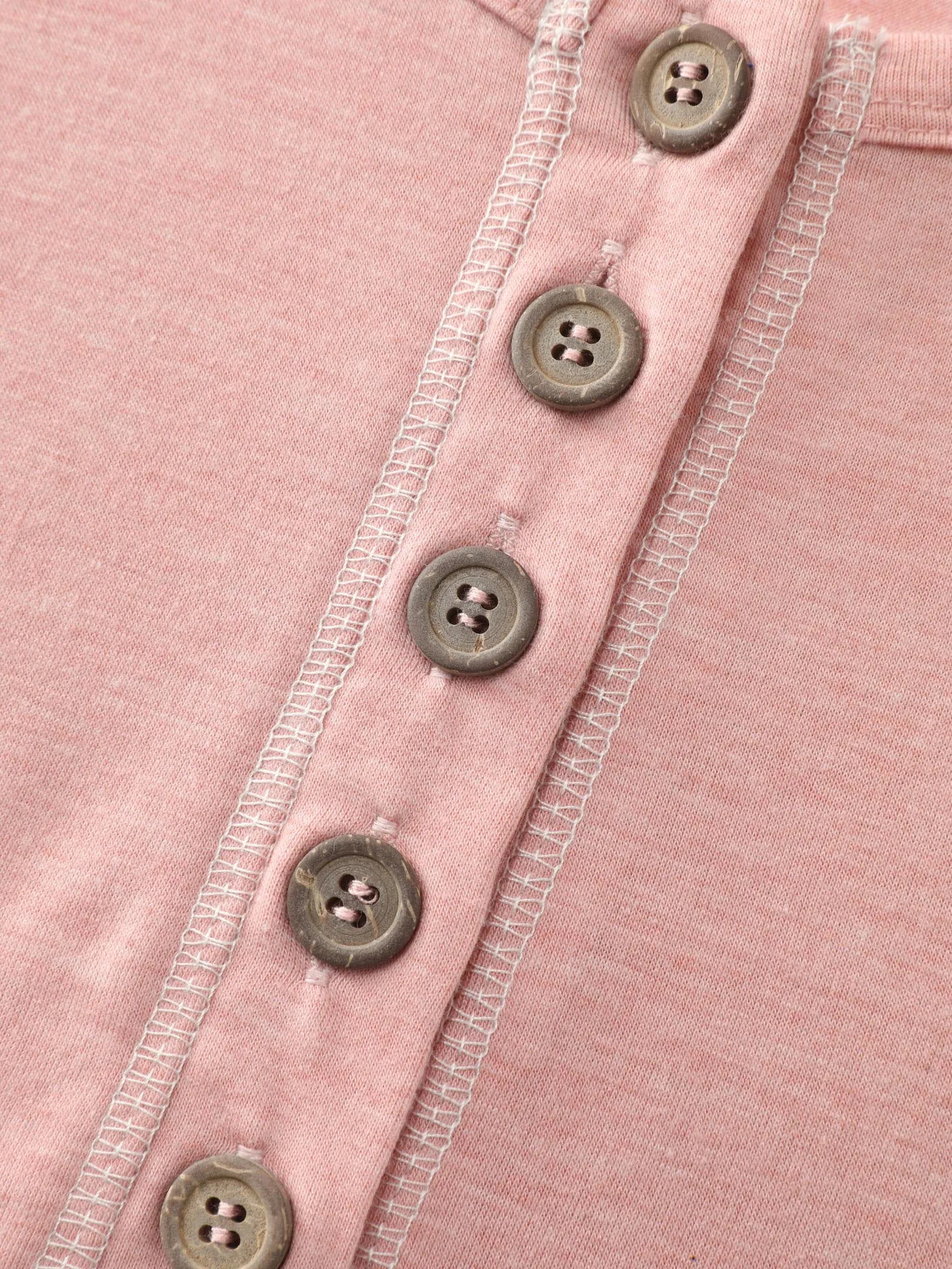 Floral Print Color Contrast Placket T-Shirt sold by Bloomchic product image thumbnail 5