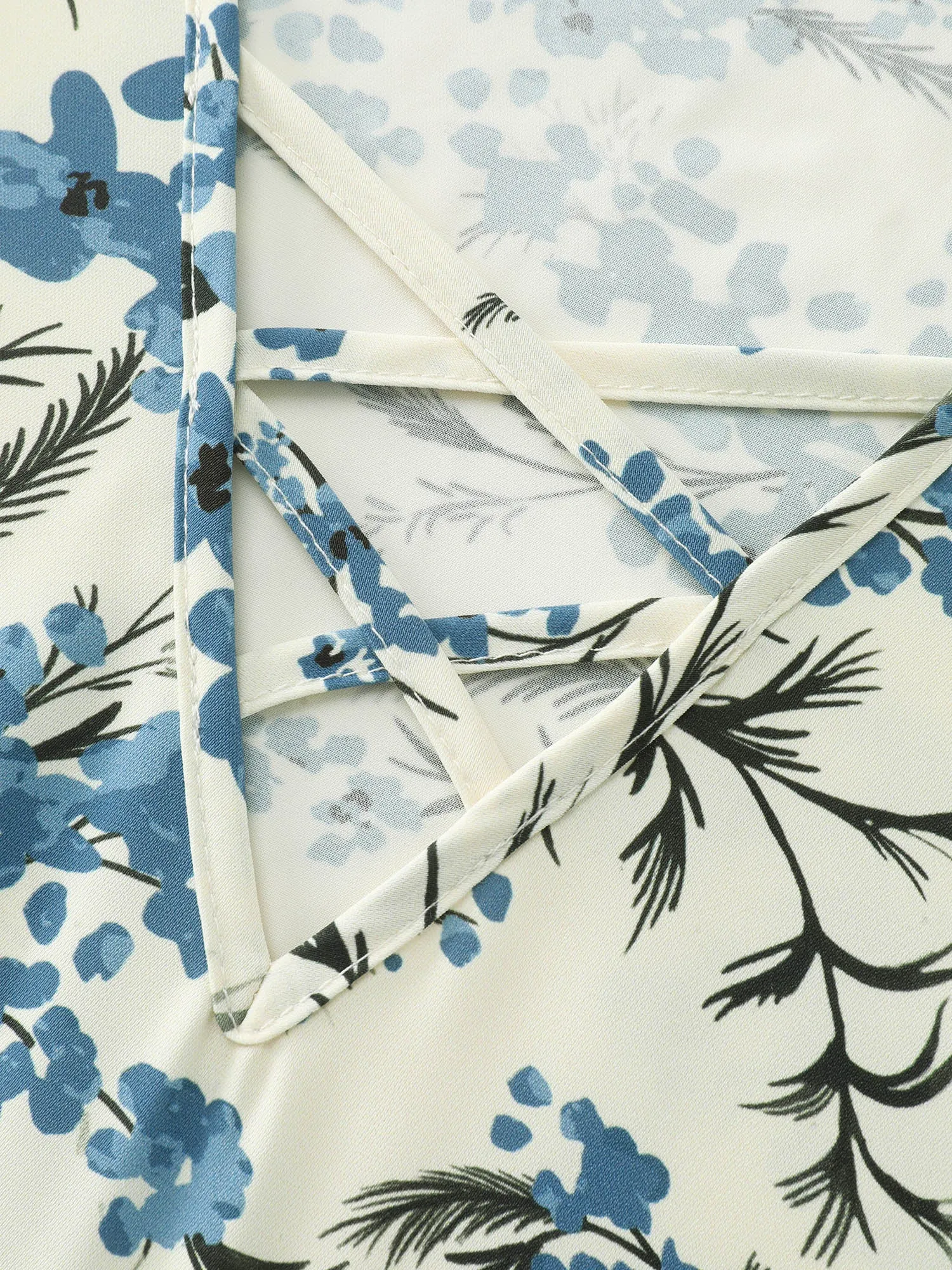 Floral Print Cut-Out Neckline Blouse sold by Bloomchic product image thumbnail 5