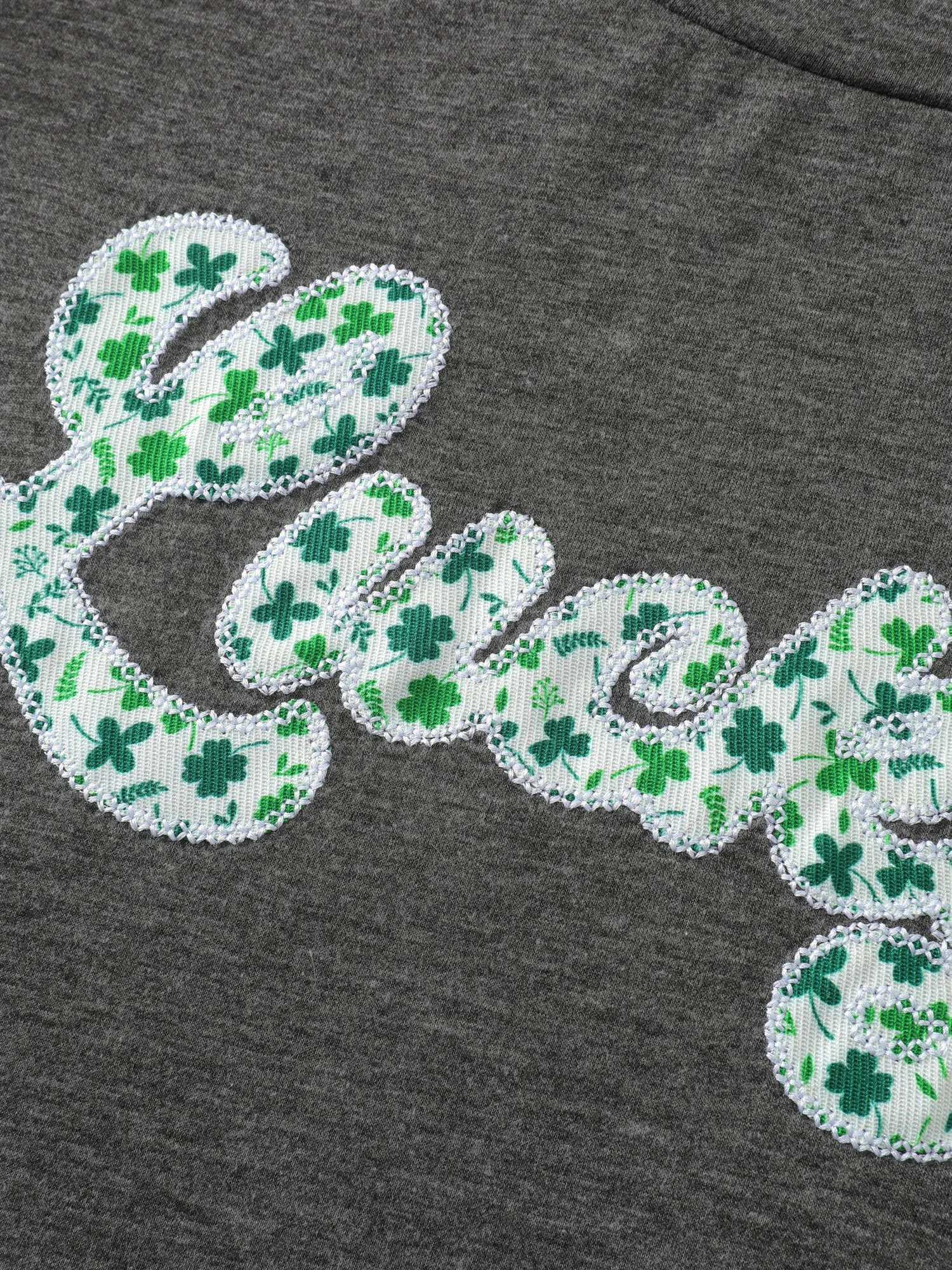 Supersoft Embroidered Patchwork Round Neck T-Shirt sold by Bloomchic product image thumbnail 5