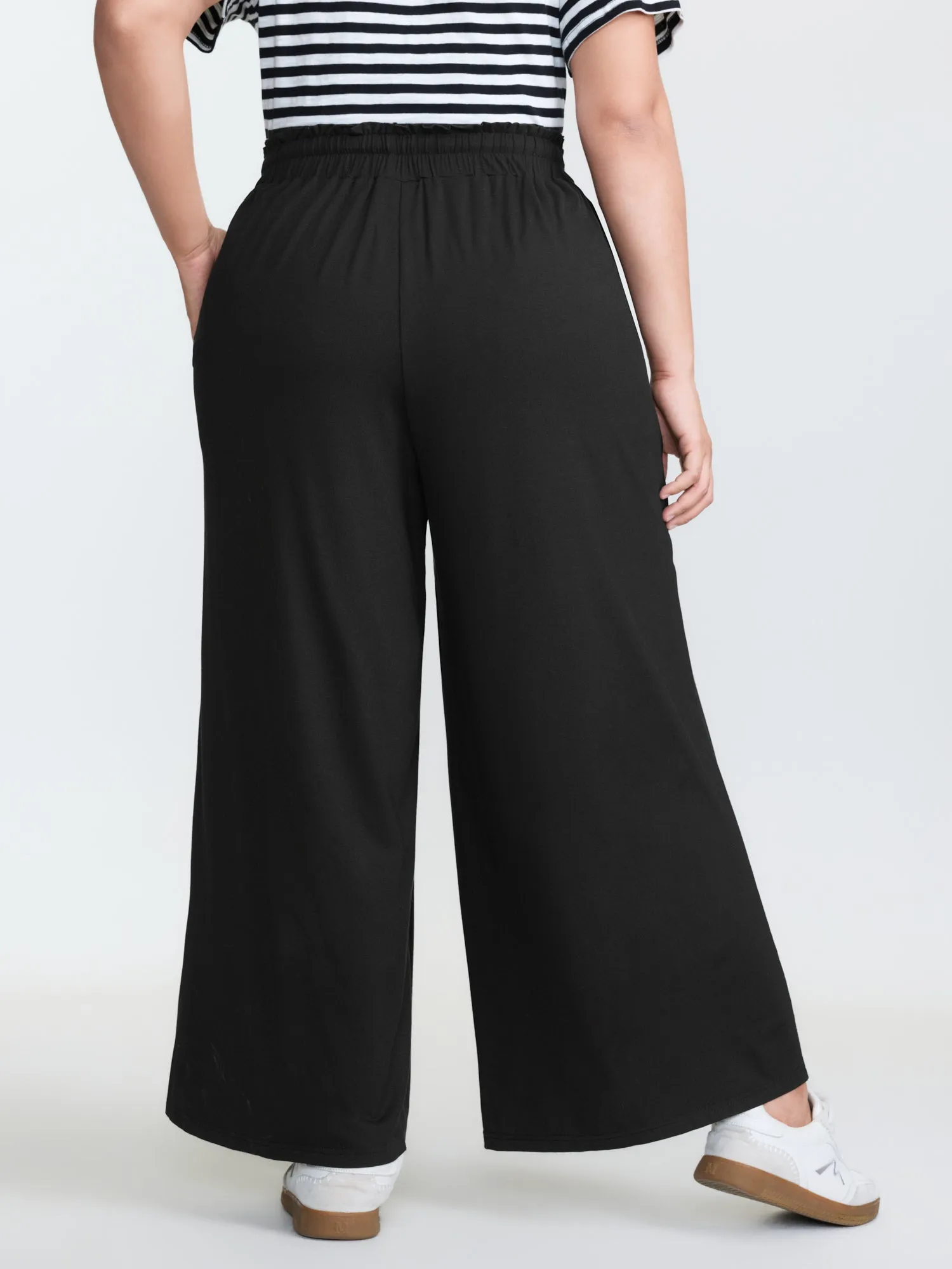 Supersoft Shirred Drawstring Waist Pants sold by Bloomchic product image thumbnail 5