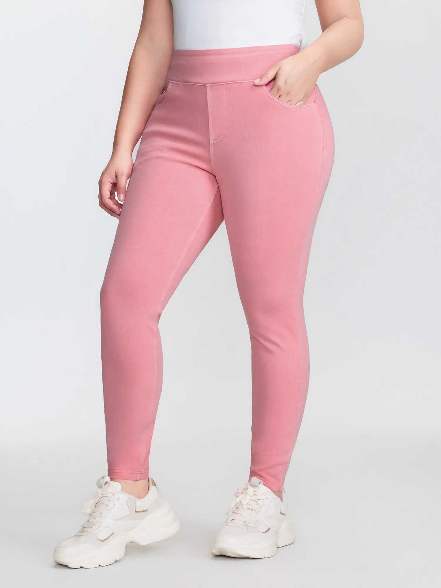 Supersoft High-Rise Skinny-Fit Jeans sold by Bloomchic