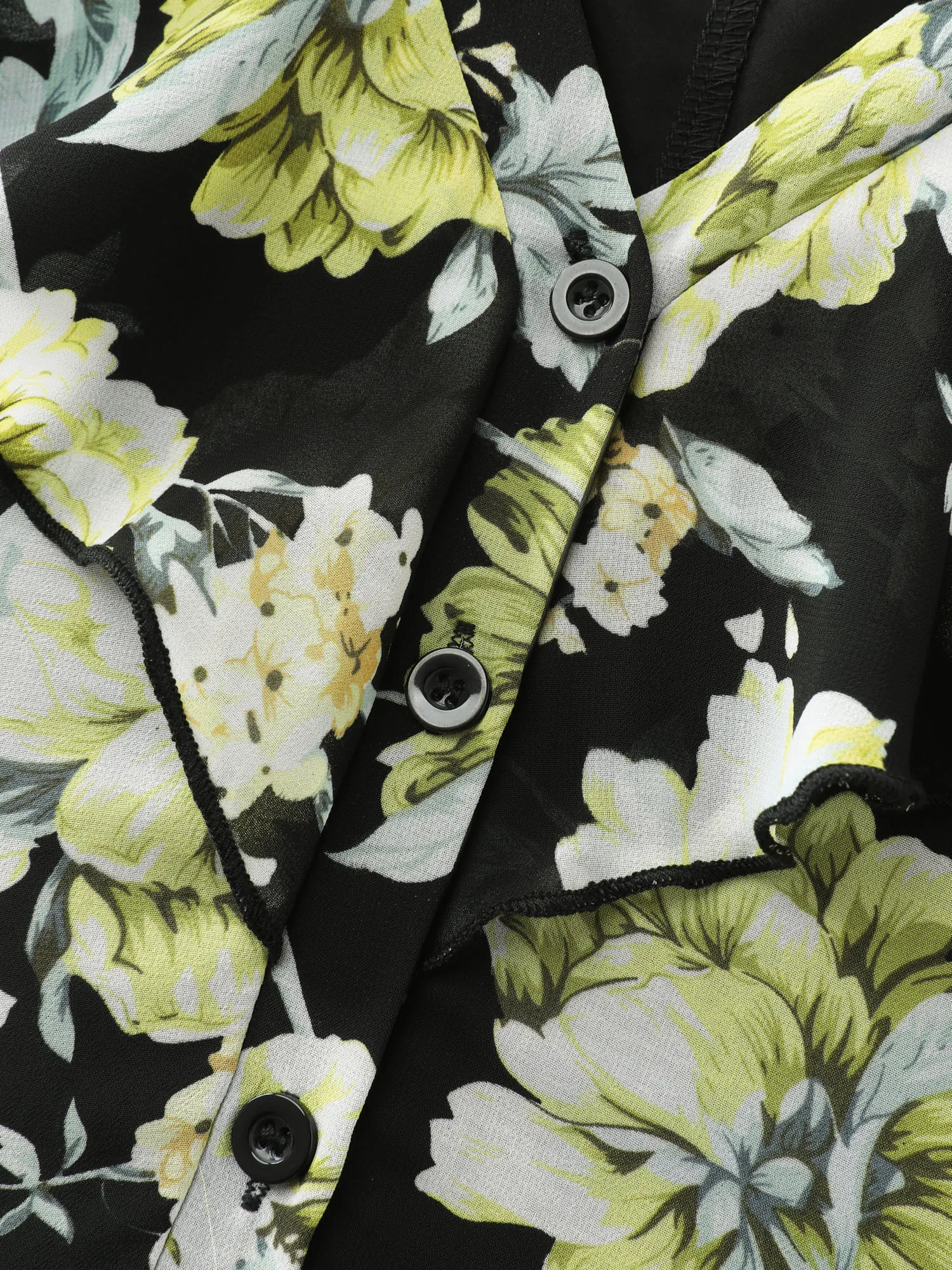 Floral Print Ruffled Edges Blouse sold by Bloomchic product image thumbnail 5