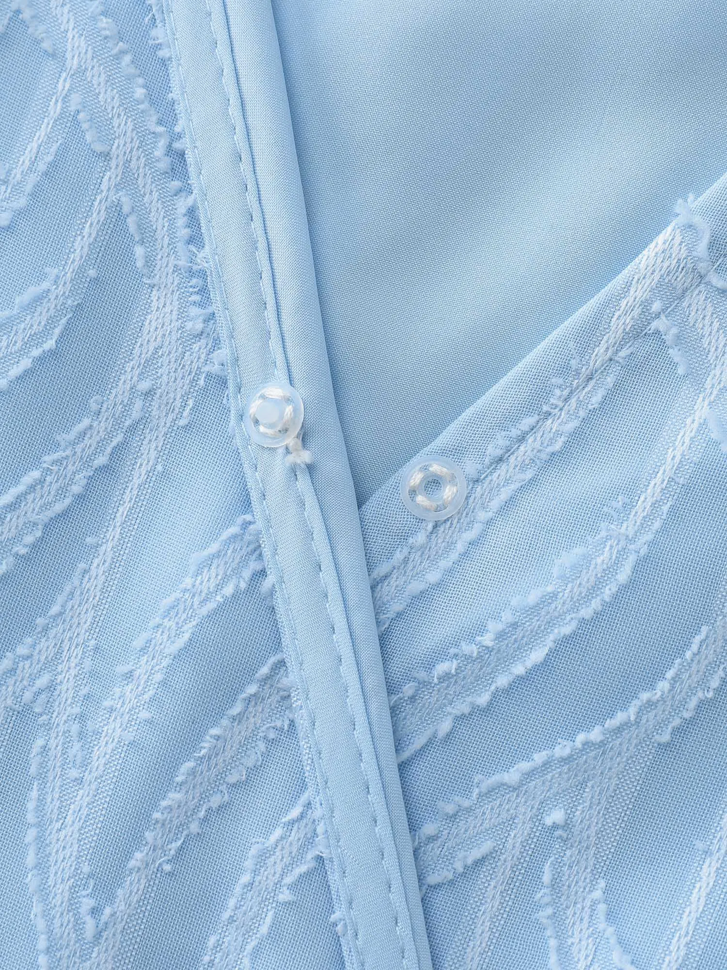 Floral Cut Fabric Stretchy Waist Flared Blouse sold by Bloomchic product image thumbnail 5