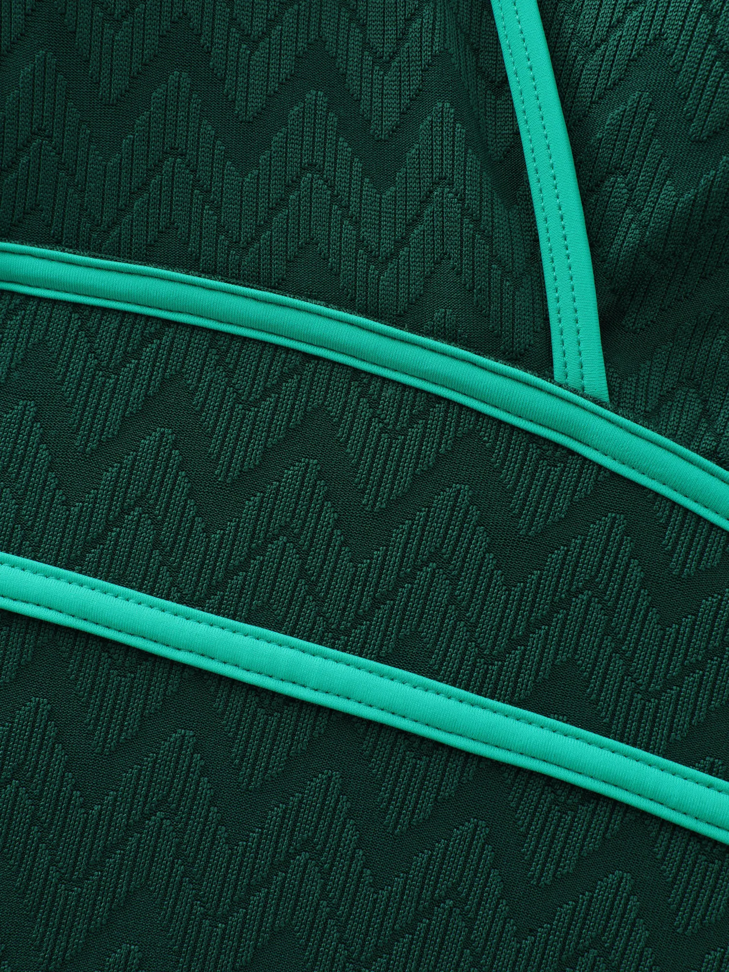 Color Contrast Tummy-Control One-Piece Swimsuit sold by Bloomchic product image thumbnail 5