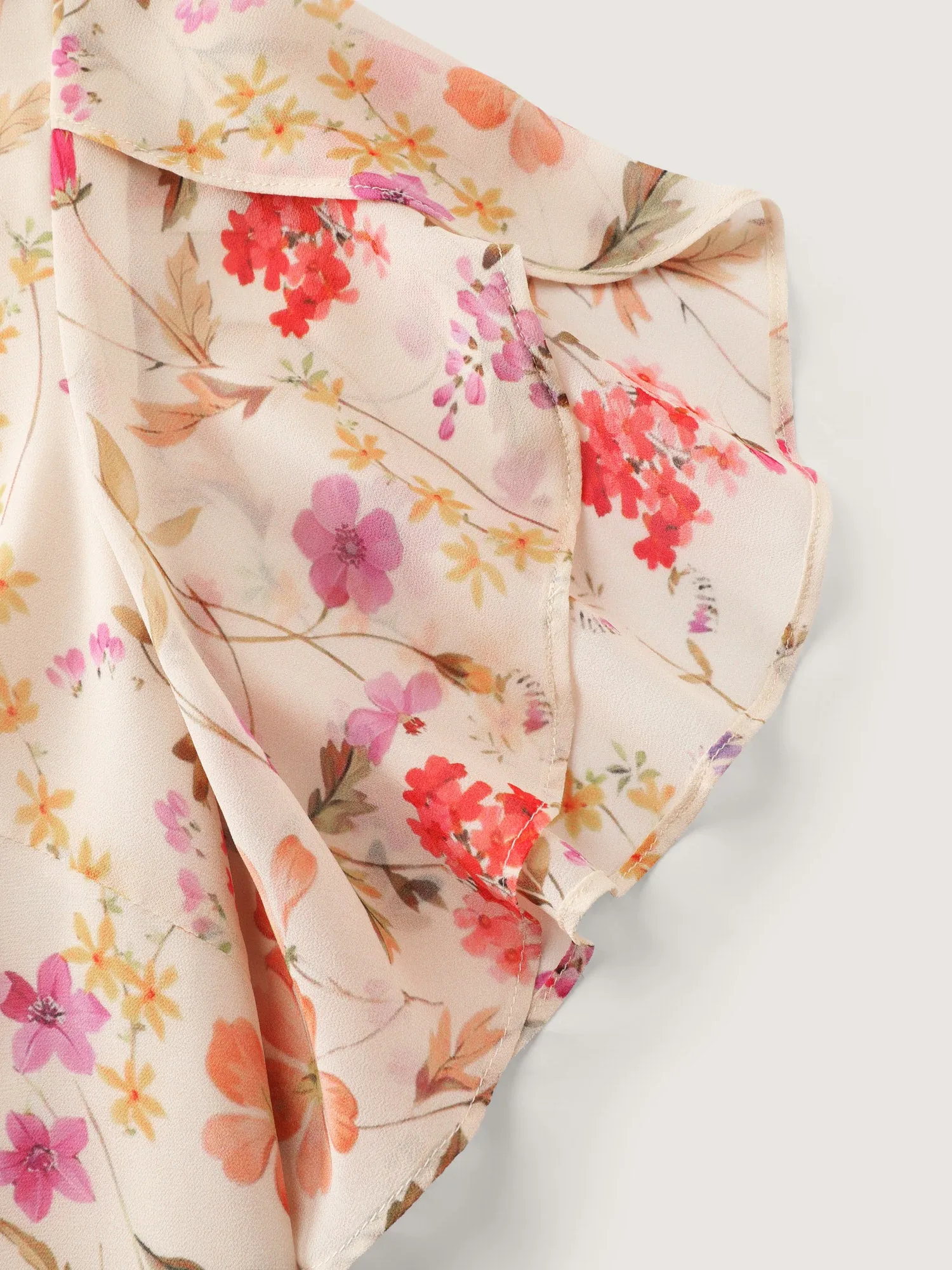 Sweet Floral Print Petal Sleeve Blouse sold by Bloomchic product image thumbnail 5