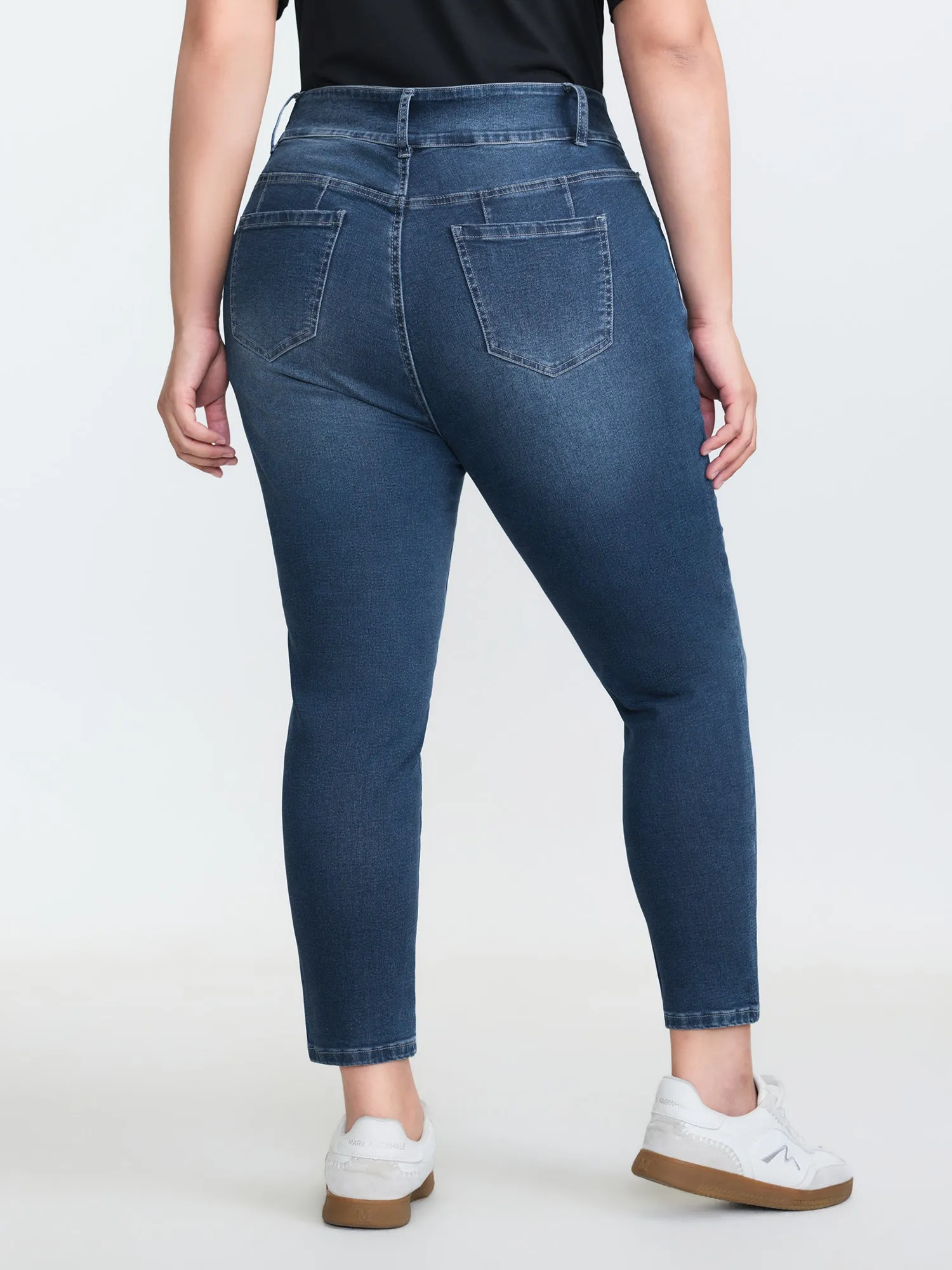Stretchy Mid-Rise Skinny-Fit Jeans sold by Bloomchic product image thumbnail 5