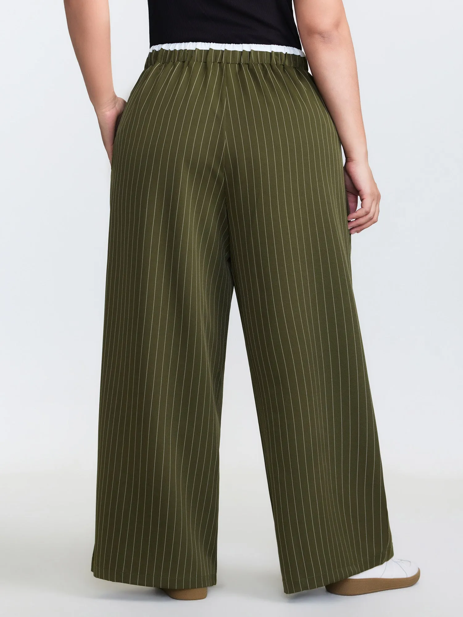 Drawstring Waist Striped Pants sold by Bloomchic product image thumbnail 5