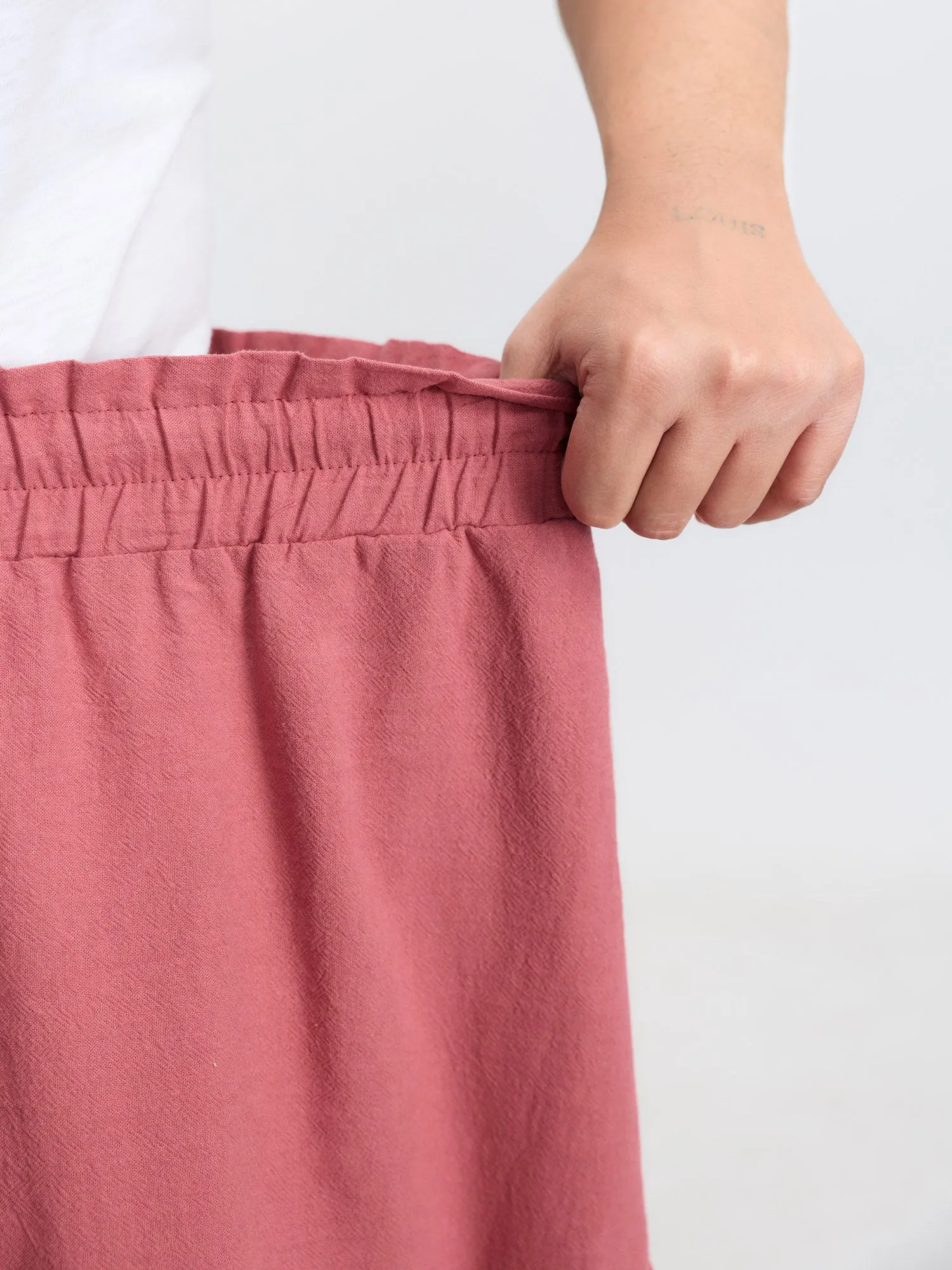 Pure Cotton Tiered Drawstring Maxi Skirt sold by Bloomchic product image thumbnail 4