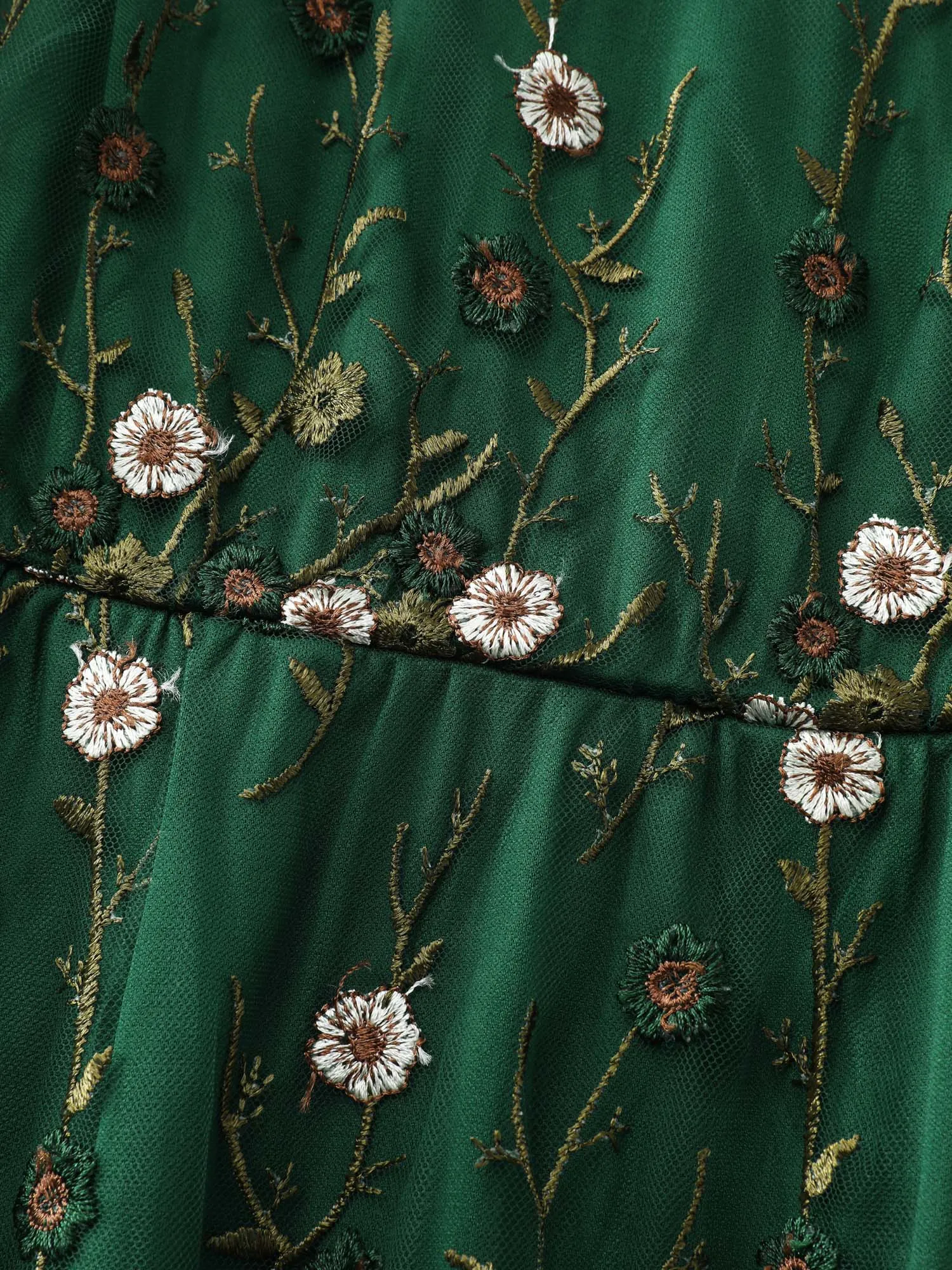 Floral Embroidered Mesh Maxi Dress sold by Bloomchic product image thumbnail 5