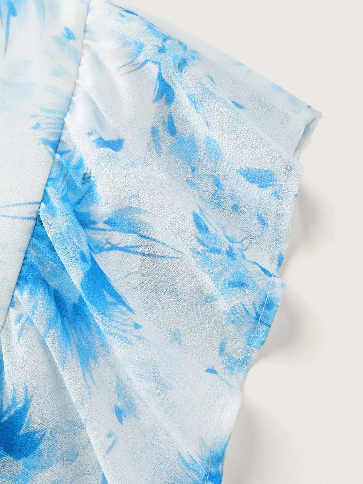 Floral Print Cinched-Flared Blouse sold by Bloomchic product image thumbnail 5