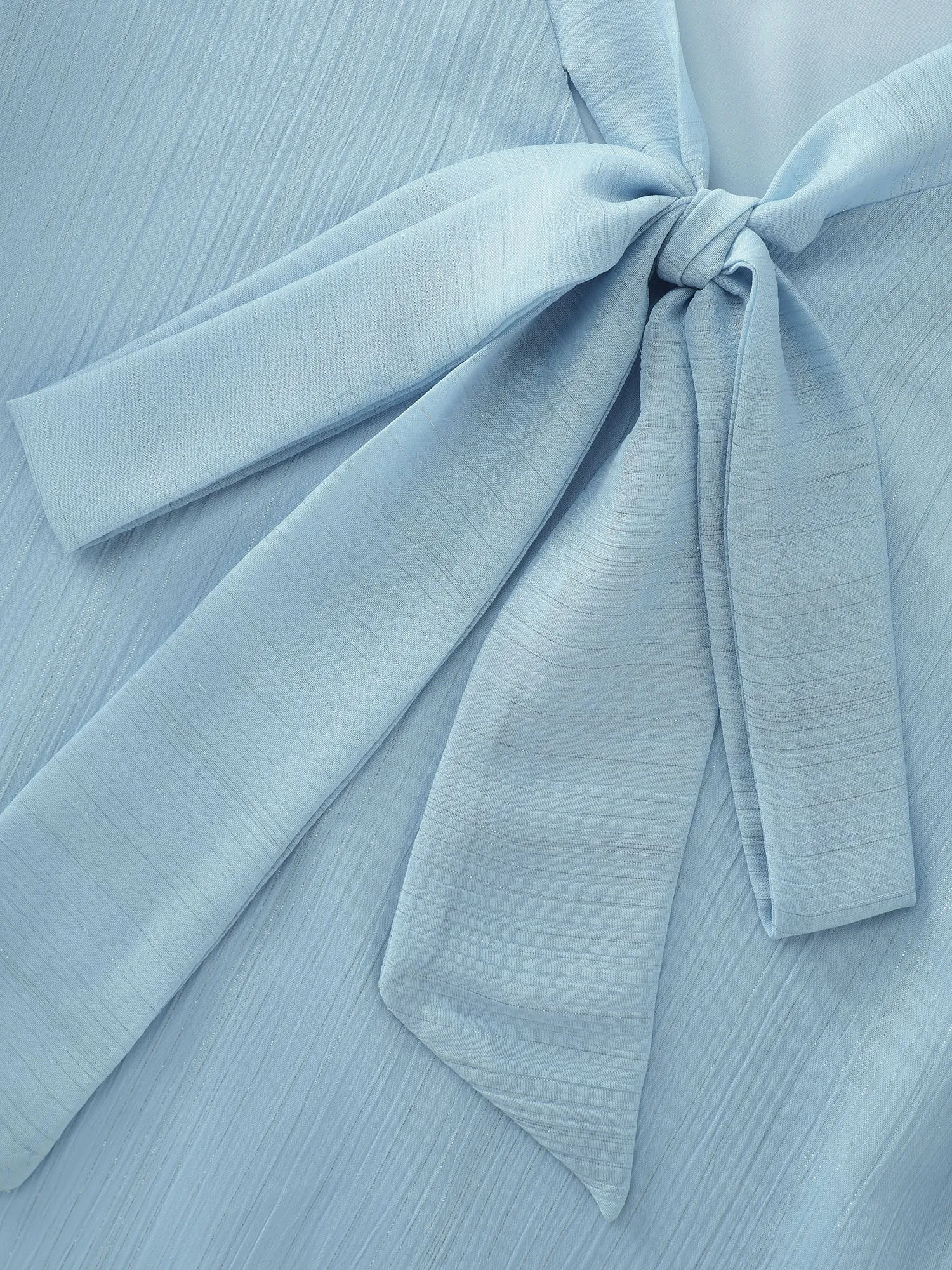 Ribbon Neckline Layered Sleeve Blouse sold by Bloomchic product image thumbnail 5