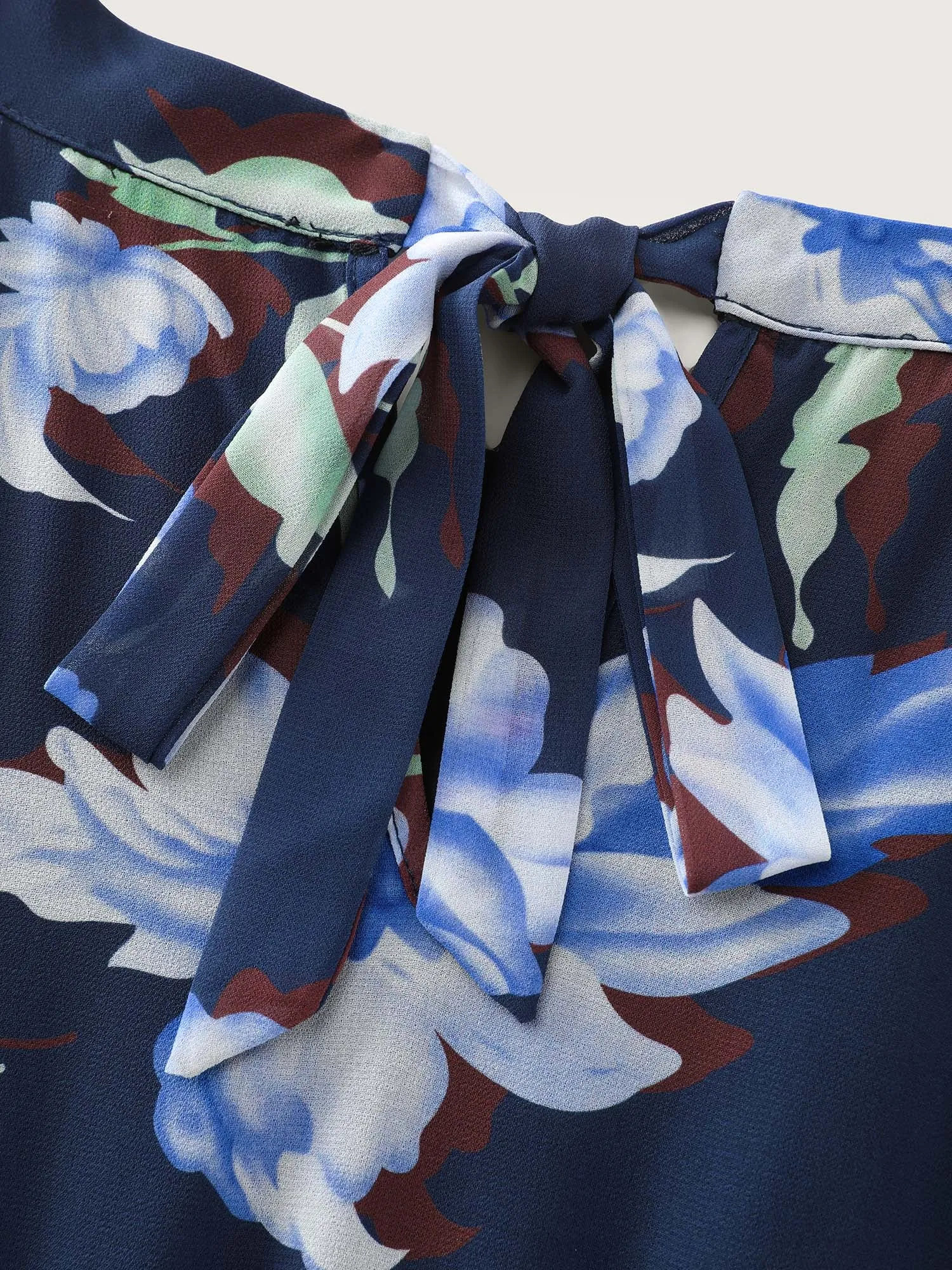 Floral Print Halter Neck Slit Maxi Dress sold by Bloomchic product image thumbnail 5