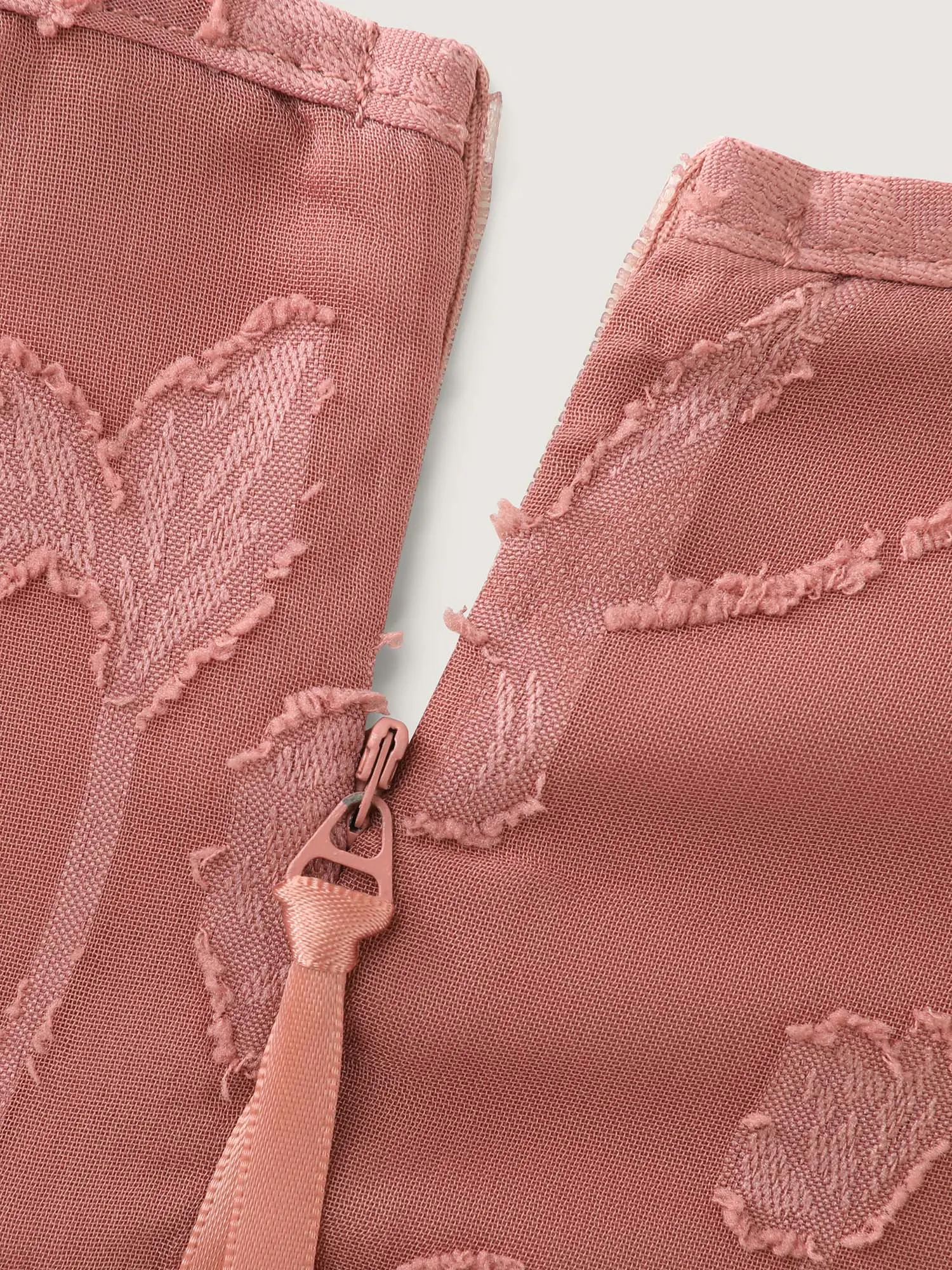 Floral Charm Twist-Front Jacquard Maxi Dress sold by Bloomchic product image thumbnail 5