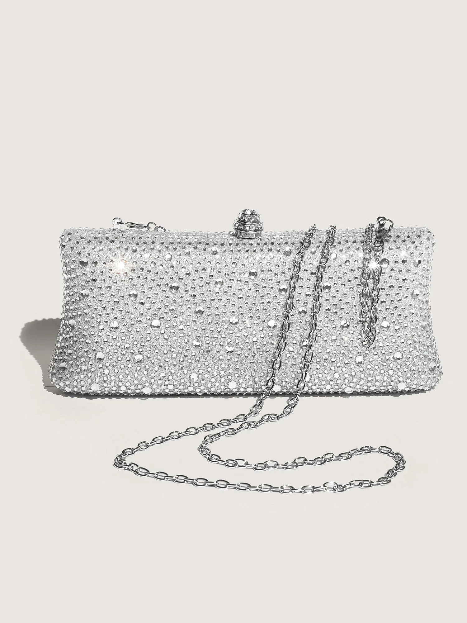 Rhinestone Elegance Extended Crossbody Clutch sold by Bloomchic